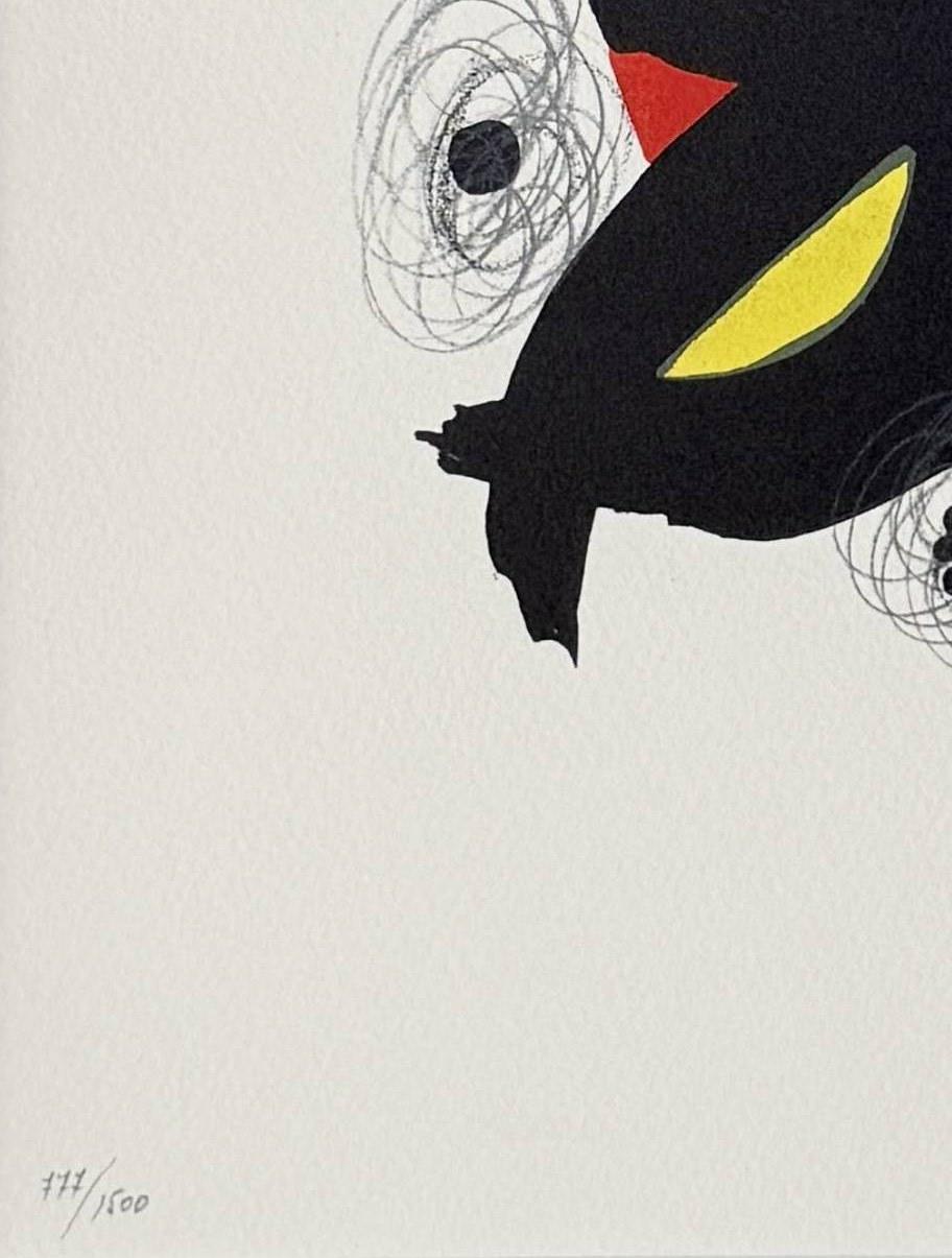 La Mélodie Acide, Planche IV - Gray Print by Joan Miró