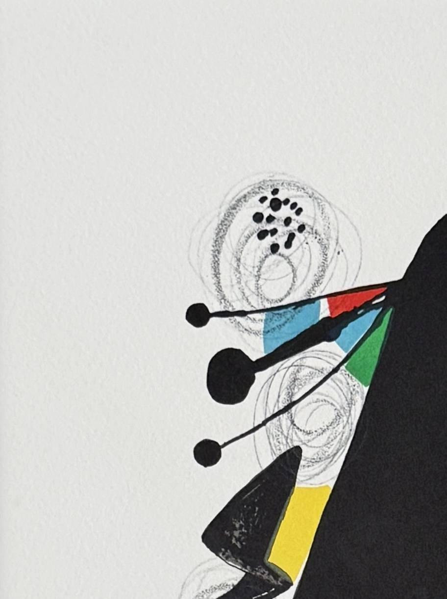 La Mélodie Acide, Planche IX - Surrealist Print by Joan Miró