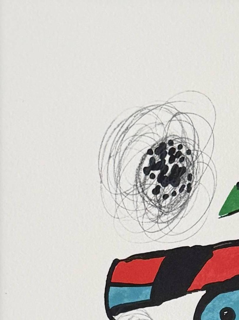 La Mélodie Acide, Planche V - Surrealist Print by Joan Miró