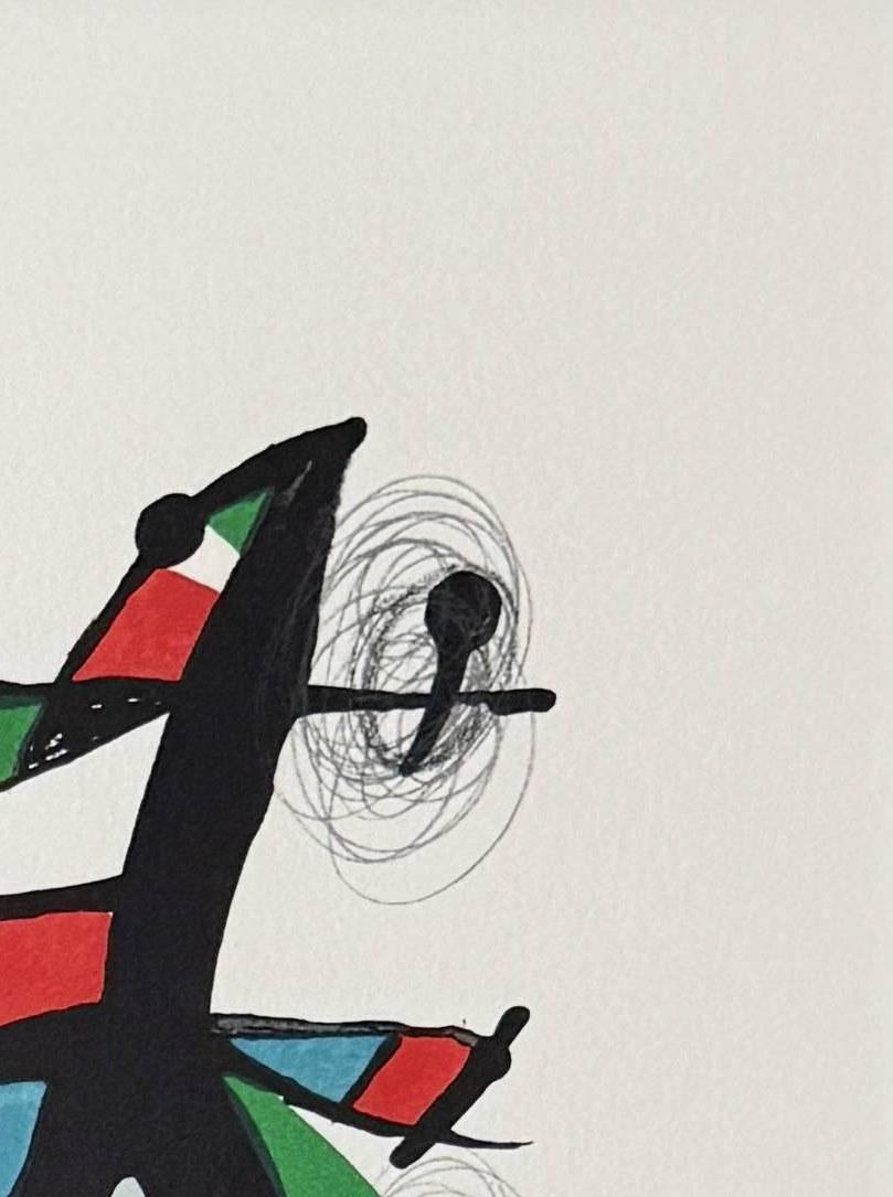 La Mélodie Acide, Planche V - Gray Print by Joan Miró