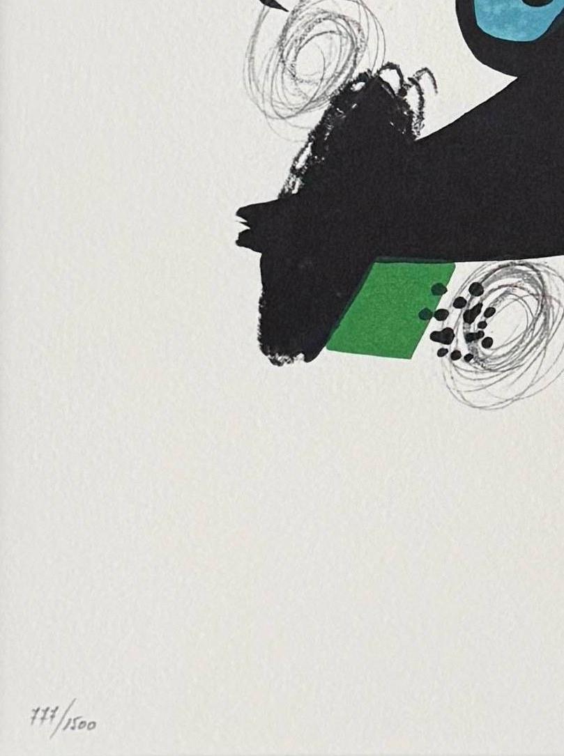 Joan Miro (1893-1983) - La Mélodie Acide, Planche V

Lithograph from 1980.

The edition 777/1500.

Dimensions of work: 32 x 24 cm.

Plate signed.

Publisher: Au Pont des Arts and Galerie Lucie Weill, Paris.

Reference: Cramer 248.

The work is in