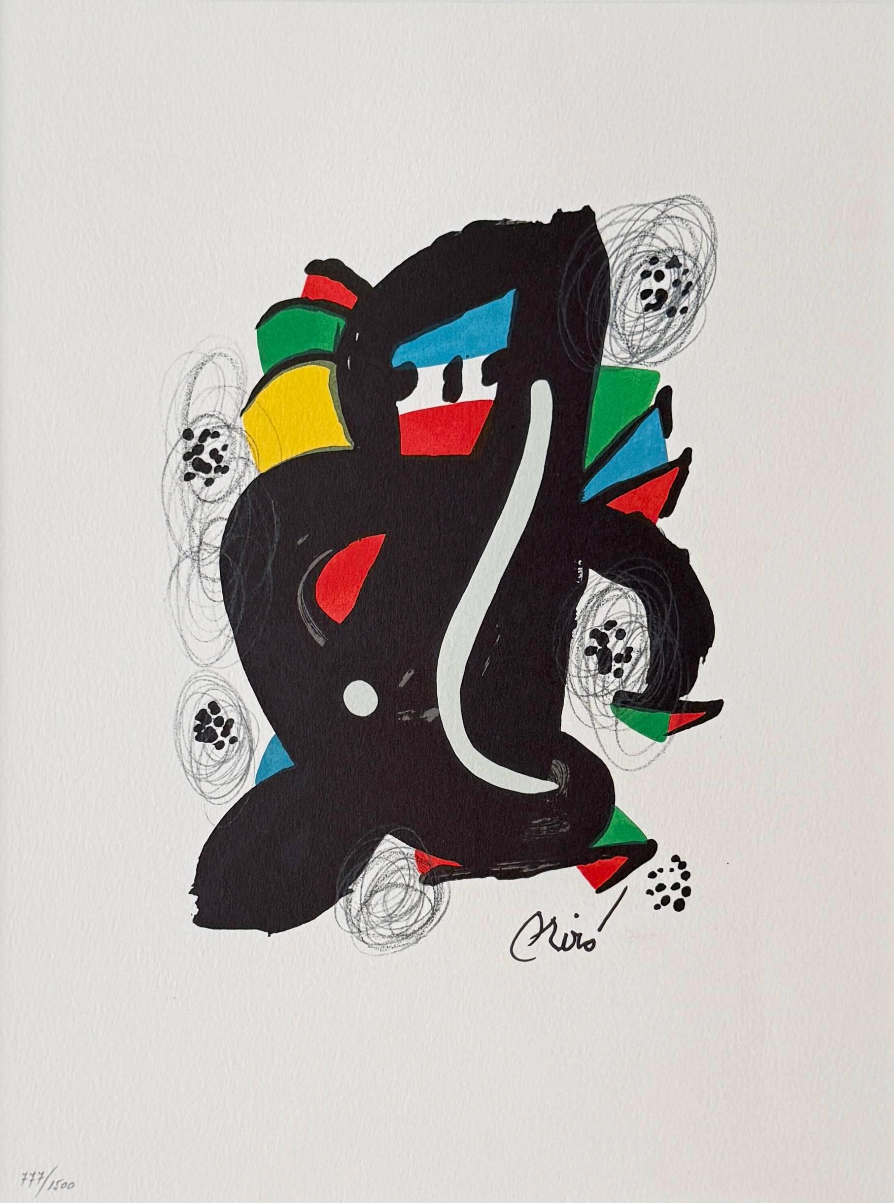 Print Joan Miró - La Mélodie Acide, Planche VI