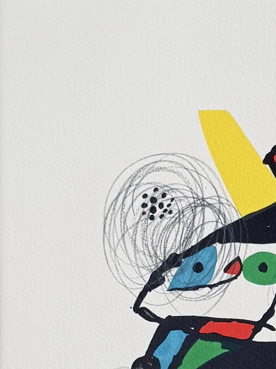 La Mélodie Acide, Planche XI - Gray Print by Joan Miró