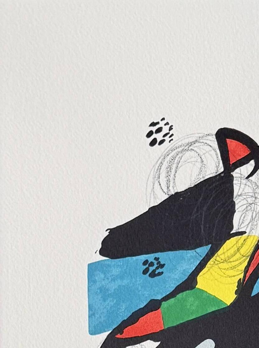 La Mélodie Acide, Planche XIII - Gray Print by Joan Miró