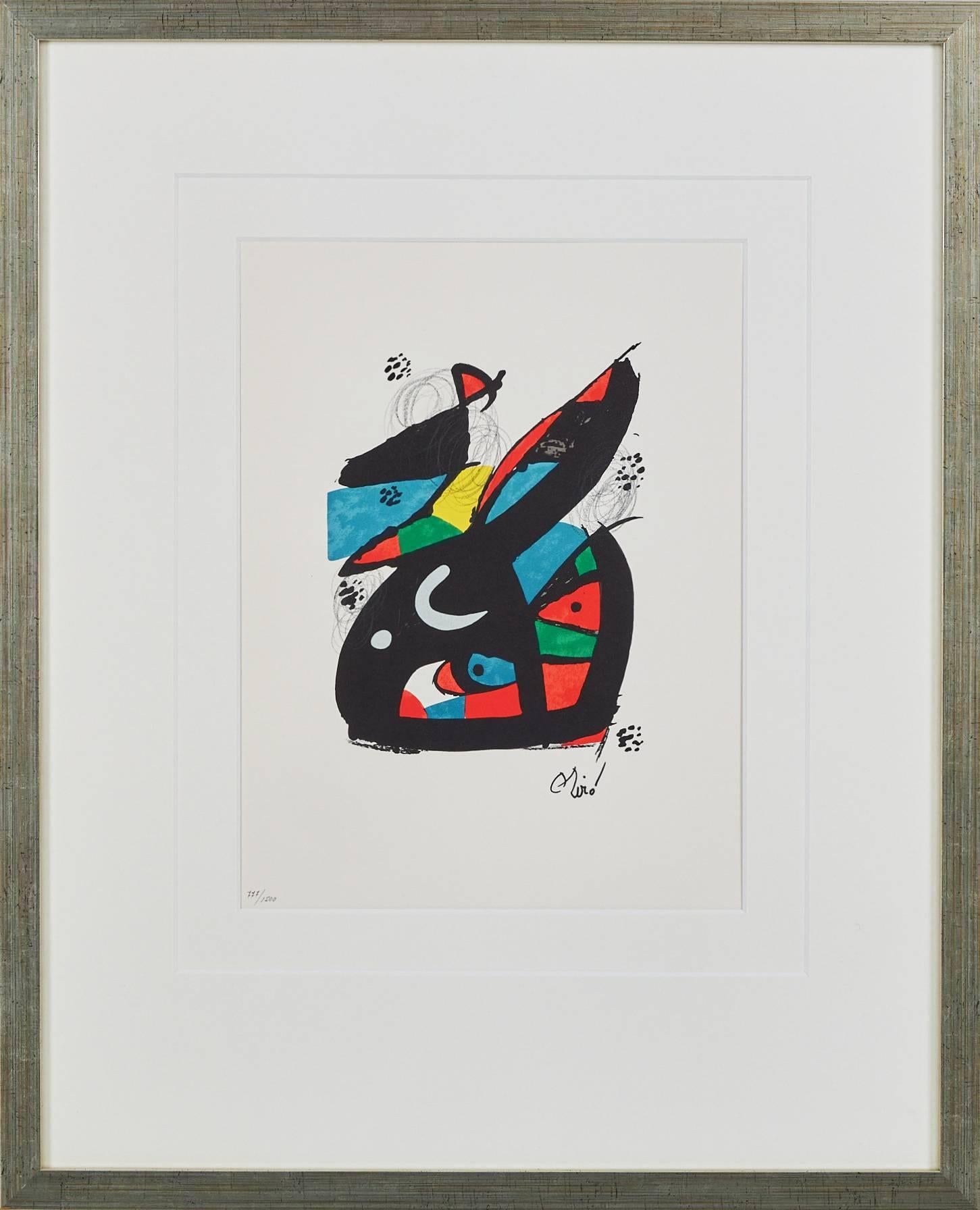 Joan Miró Print - La Mélodie Acide, Planche XIII