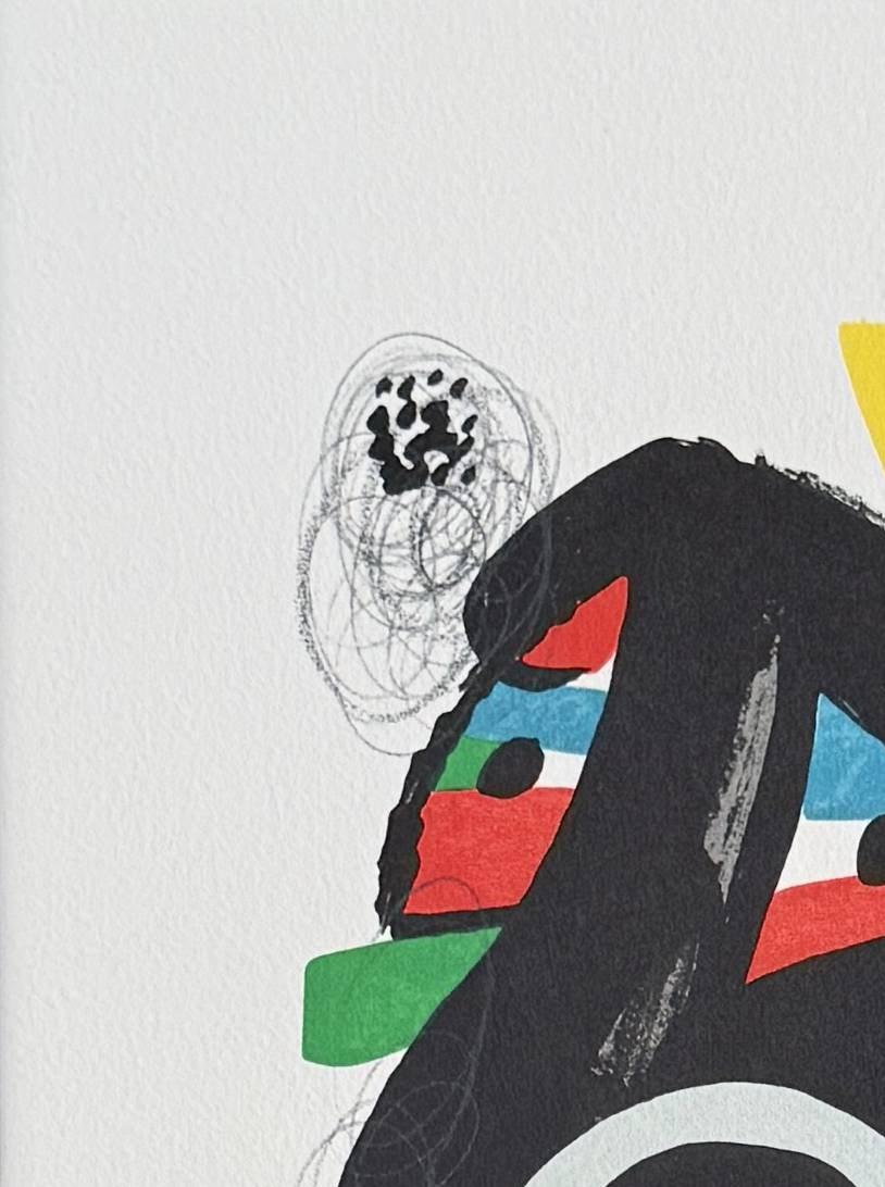 La Mélodie Acide, Planche XIV - Print Gris de Joan Miró