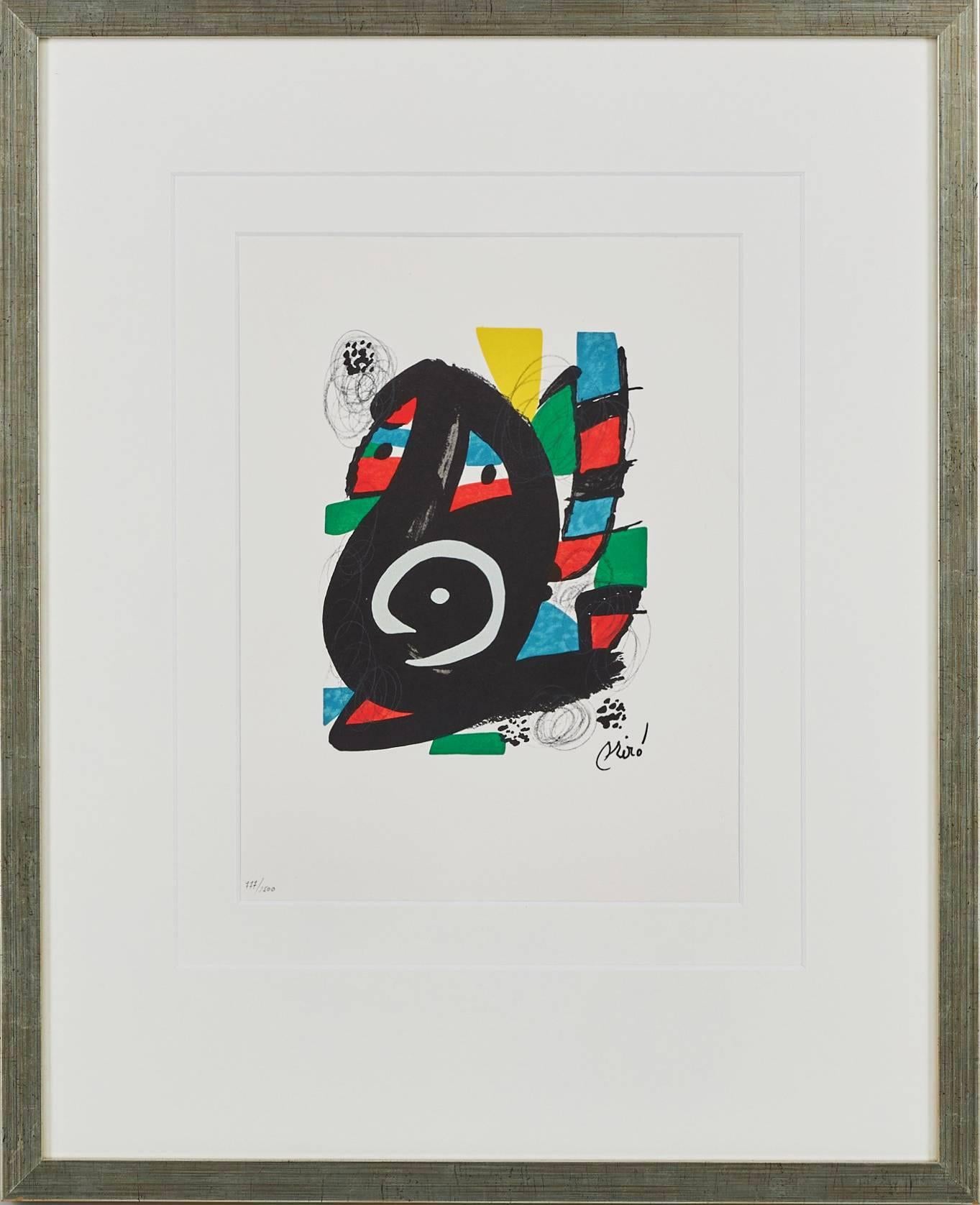 Print de Joan Miró - La Mélodie Acide, Planche XIV