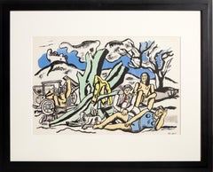 La Partie de Campagne 2, Lithograph by Fernand Leger 1952