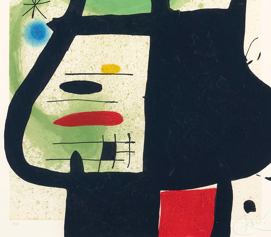 La Sorcière (The Sorcerer) - Beige Figurative Print by Joan Miró