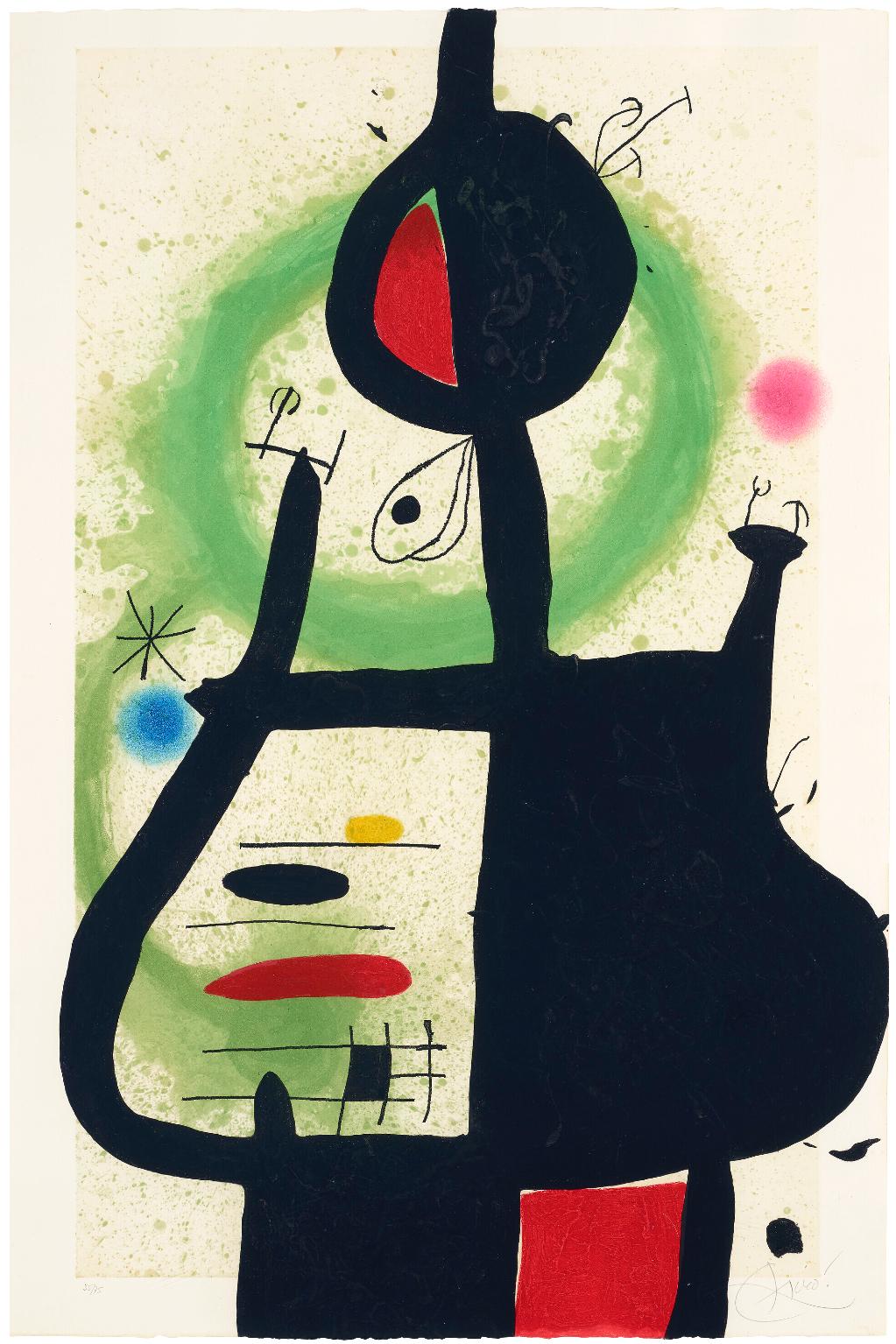 Joan Miró Figurative Print - La Sorcière (The Sorcerer)