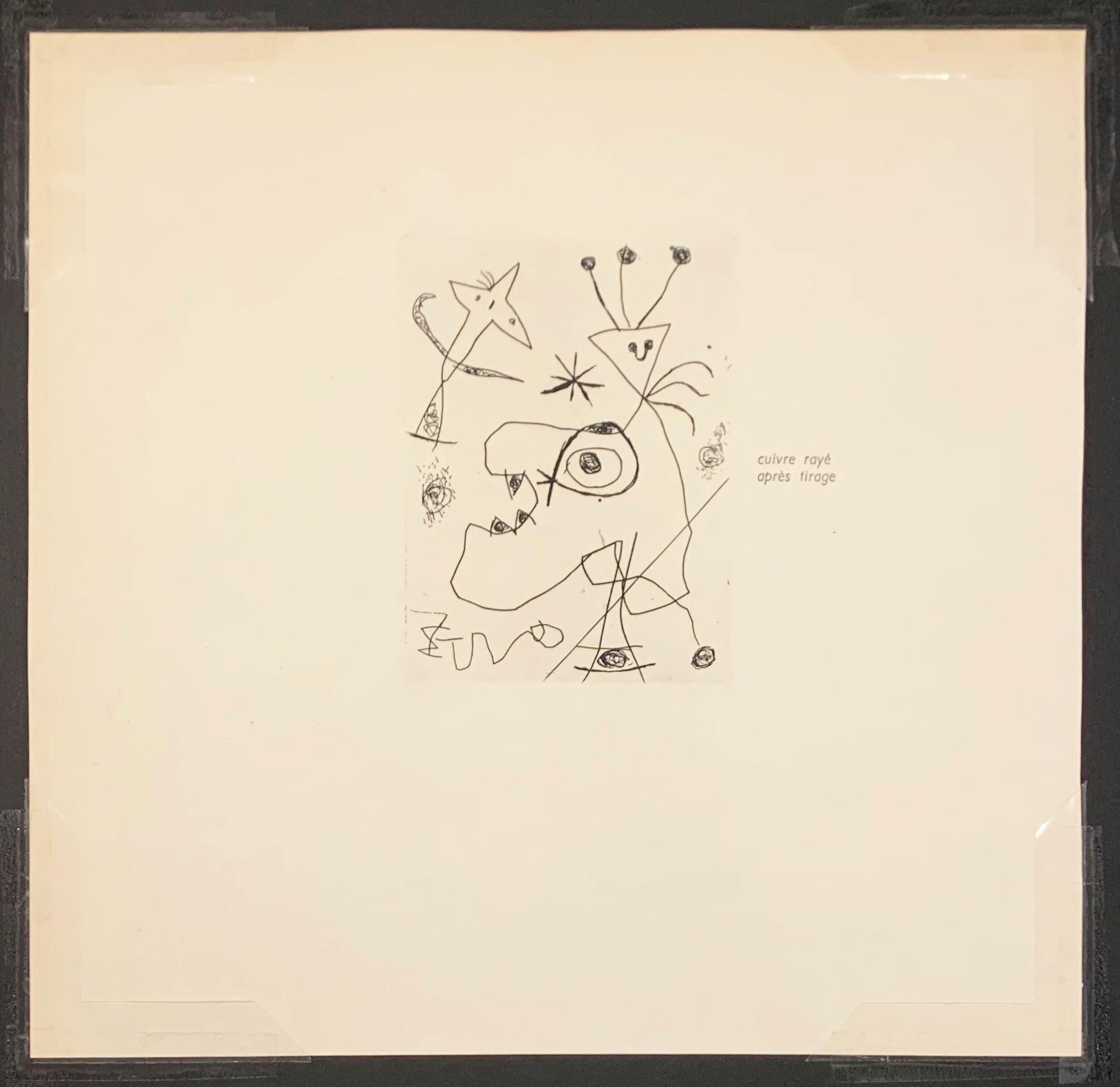 L'Aigrette - Abstrait Print par Joan Miró