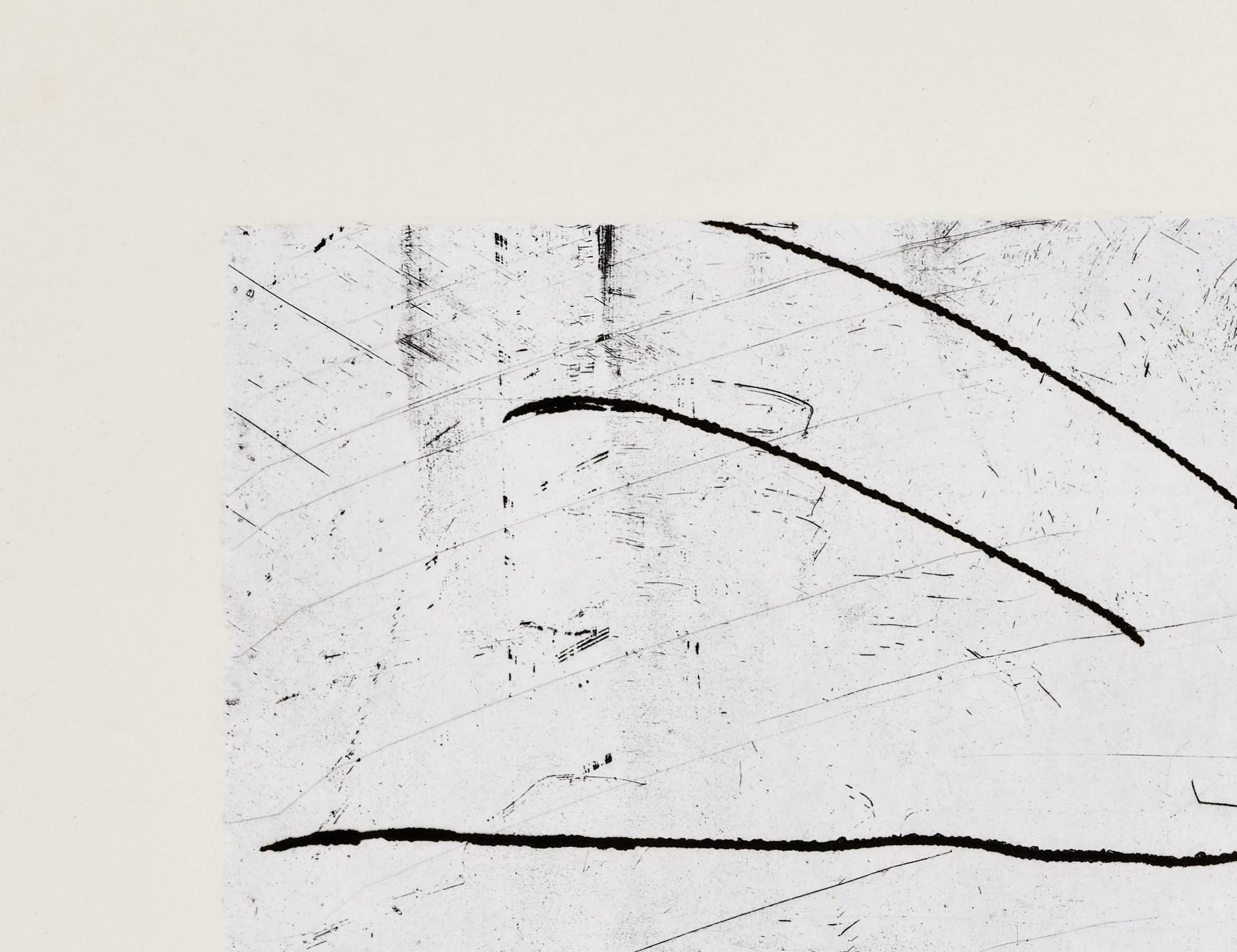 Lapidari (Lapidary) - Gray Print by Joan Miró