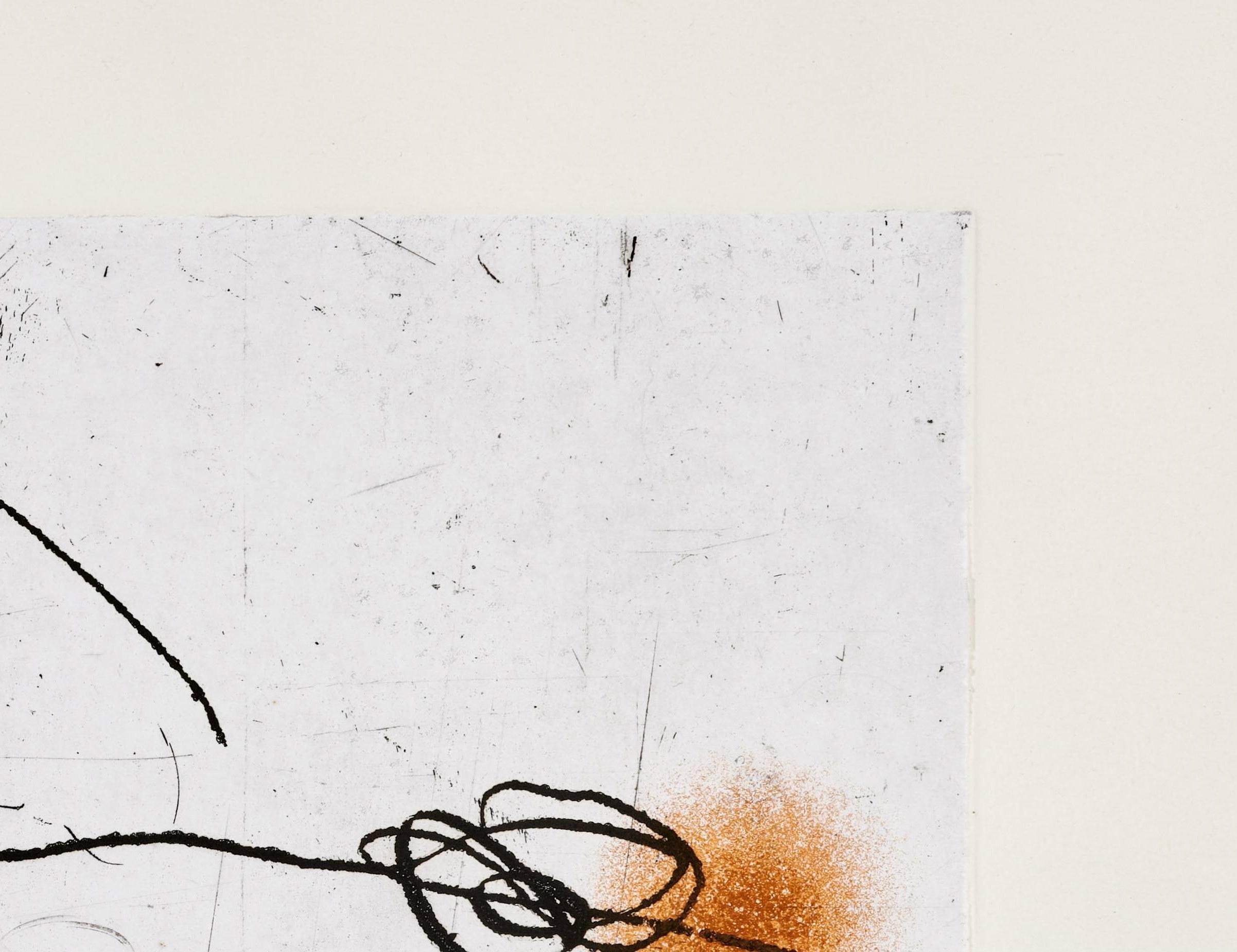 Joan Miro (1893-1983) - Lapidari (Lapidary)

Etching and aquatint from 1981.

The edition E.A. printed with large margins on Guarro Extra Blanc paper and mounted onto Arches vellum paper.

Dimensions of work: 56.5 x 76.5 cm.

Hand