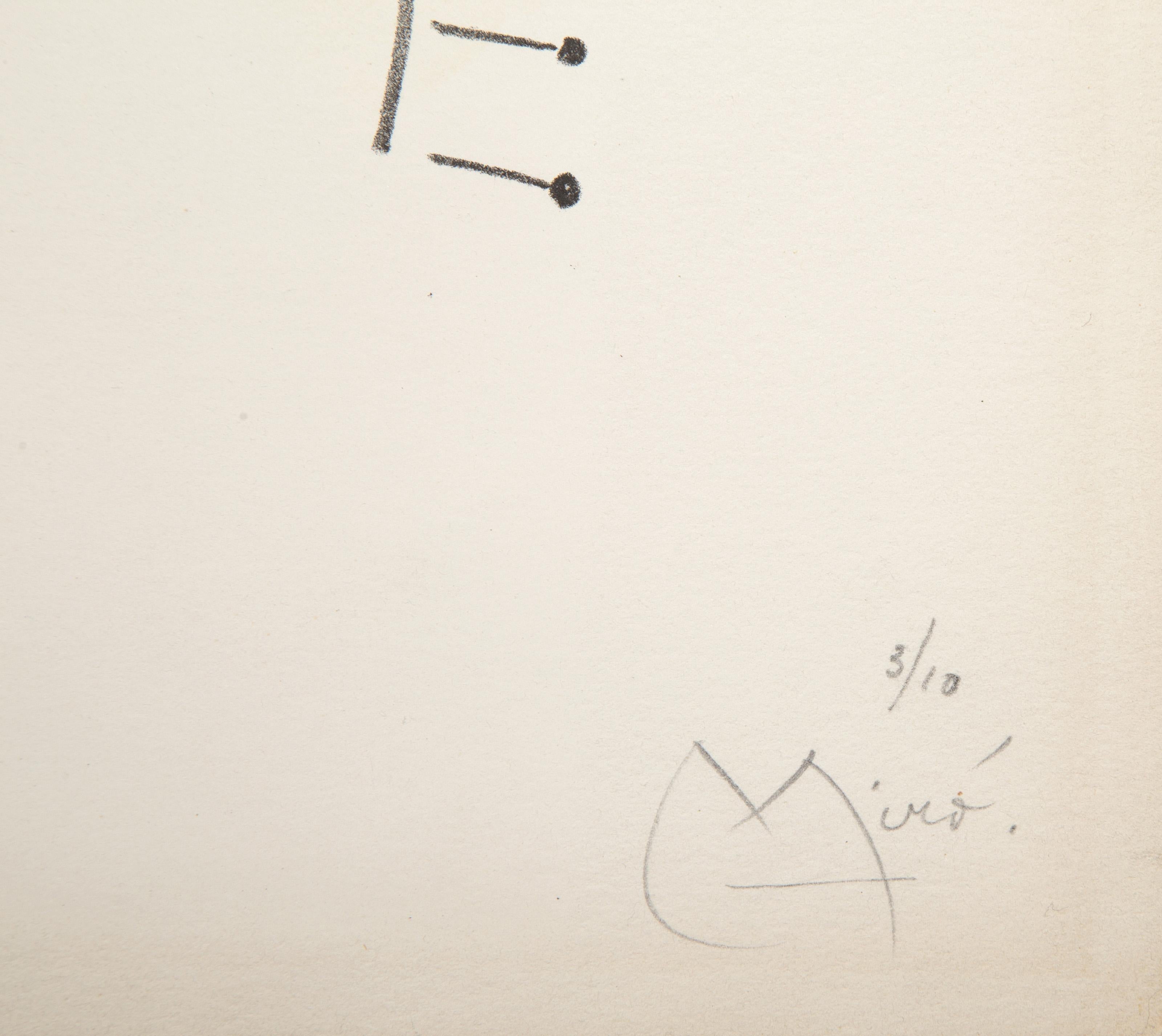 L'Arbre Des Voyageurs (The Travelers' Tree), Stone Lithograph by Joan Miro 1