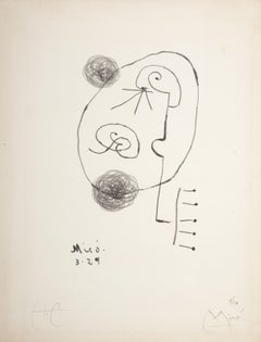 L'Arbre des Voyageurs (L'arbre des voyageurs), lithographie en pierre de Joan Miro