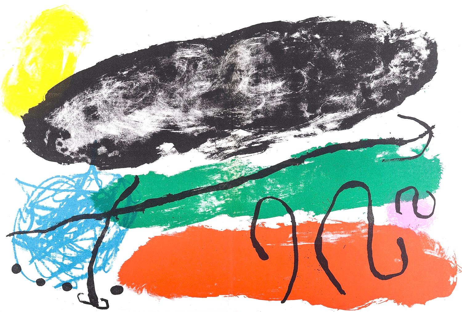Landscape Print Joan Miró - L'Astre Patagon (Cramer 62 ; Mourlot 265), Derrière le miroir