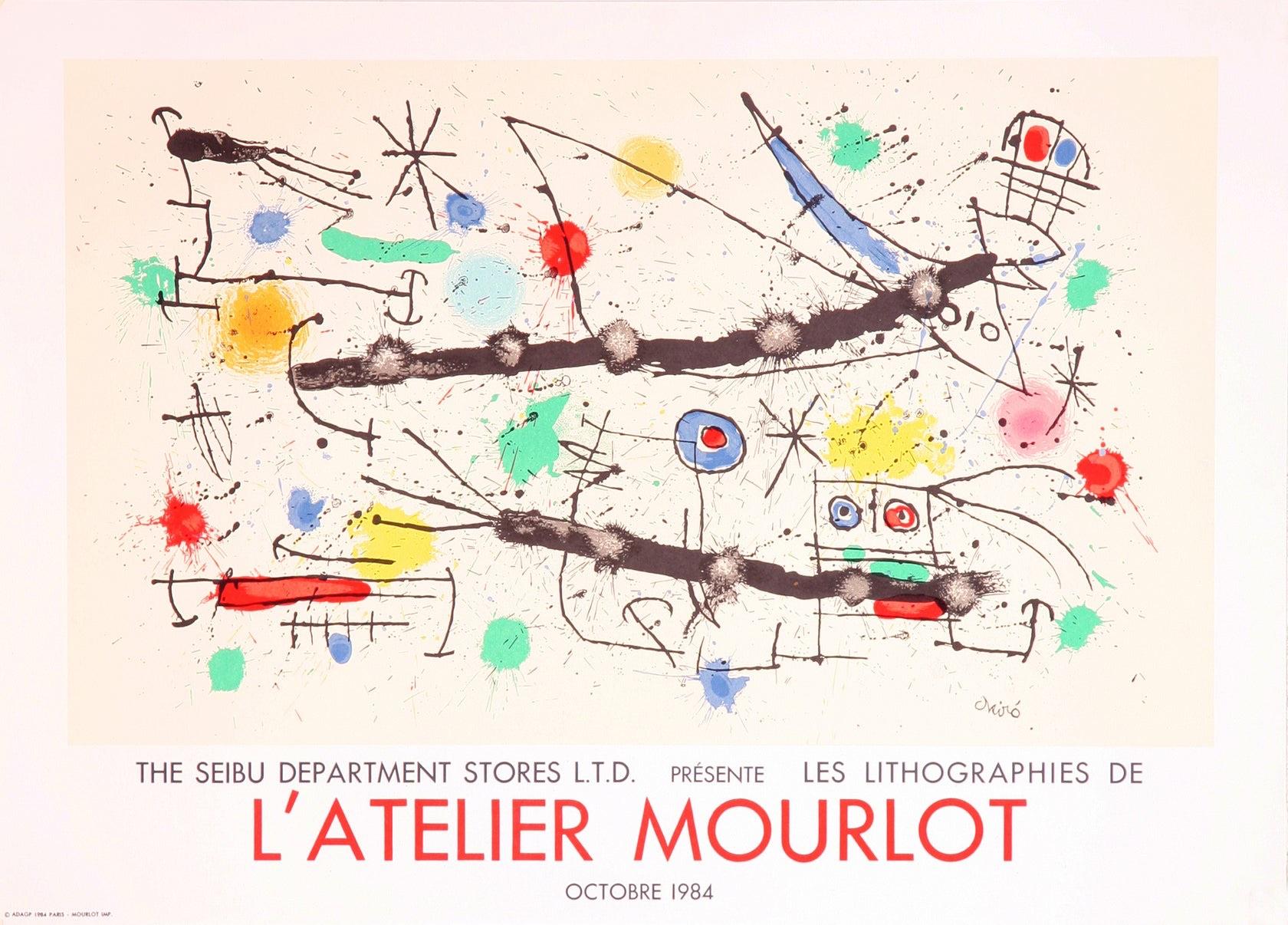 L'Atelier Mourlot, by Joan Miro, 1984 - Print by Joan Miró