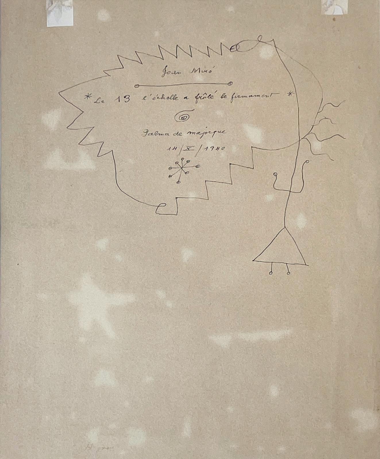Le 13 l'échelle a frôlé le firmament (Constellations) - Print by Joan Miró