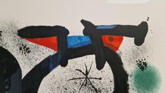 Le Câlin Catalan Lithograph, Abstract Expressionist, Signed, 1981