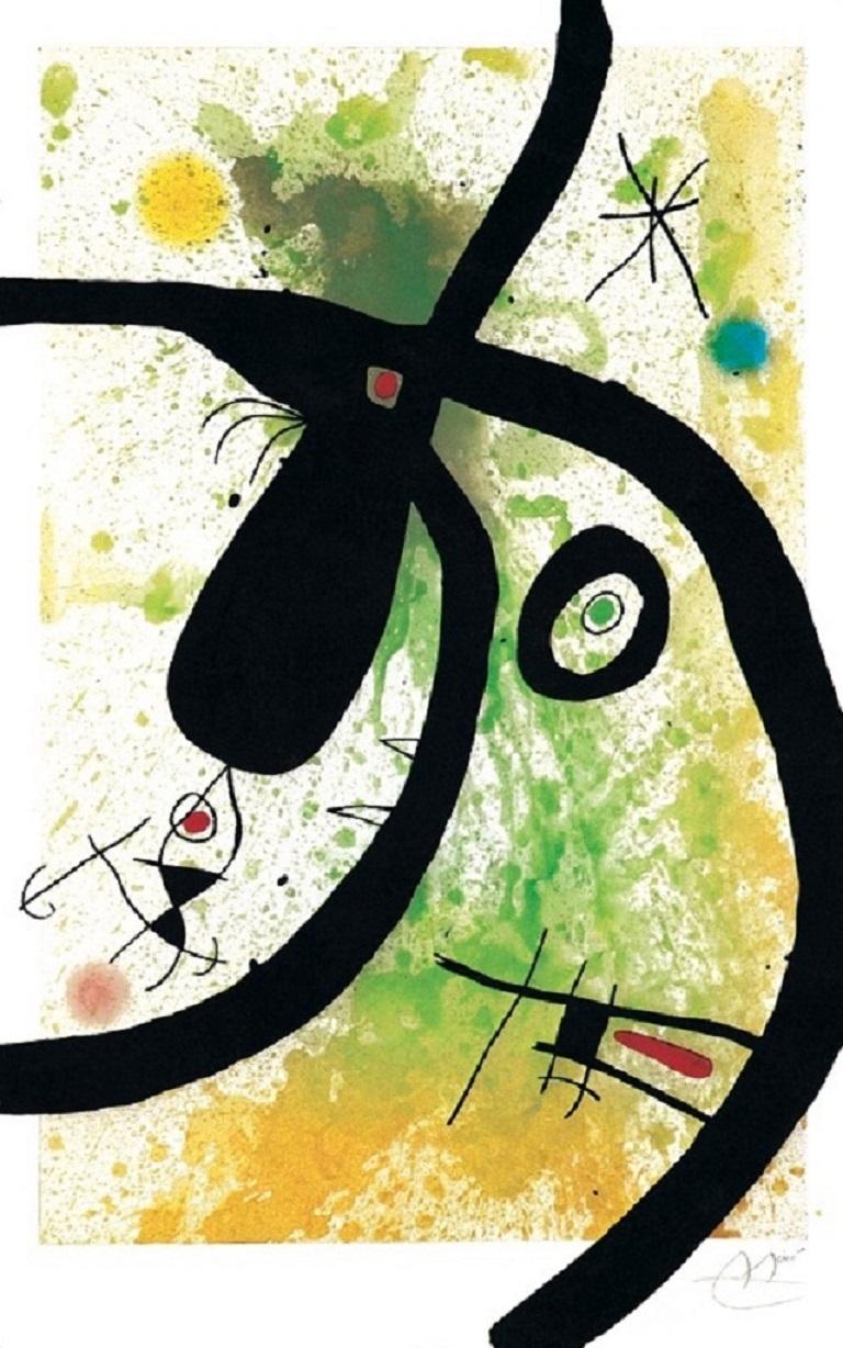 Joan Miró Abstract Print - Le Chasseur de Pieuvres