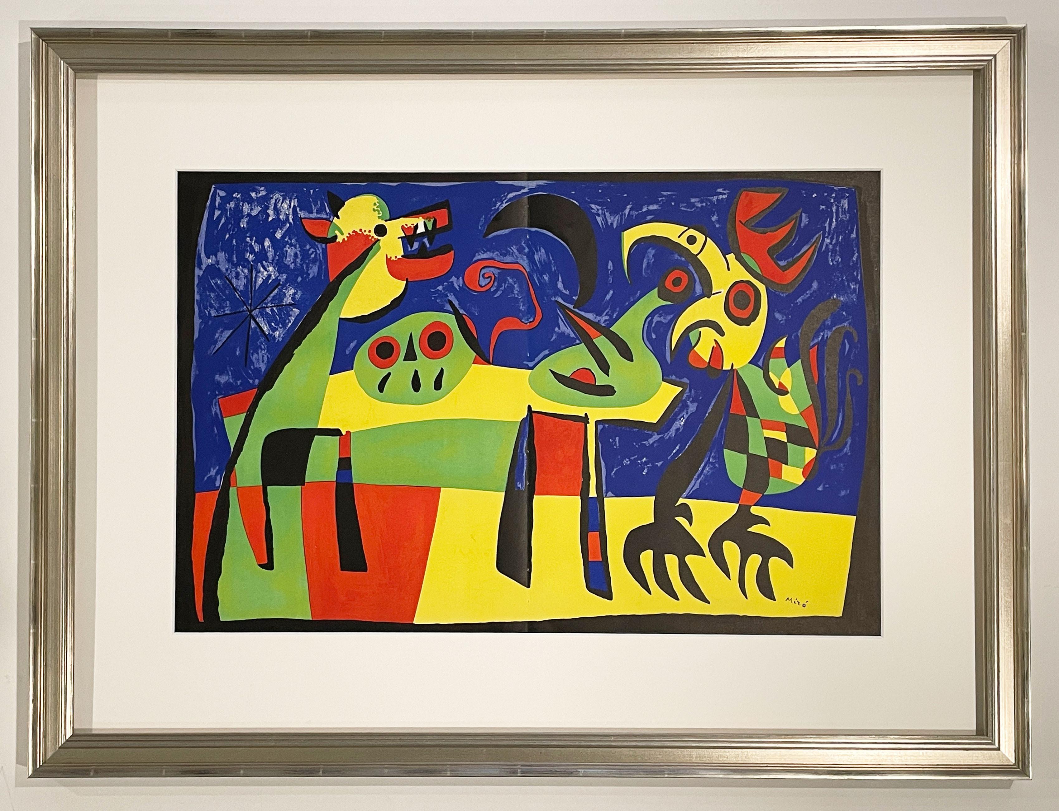 Joan Miró Animal Print - Le Chien Aboyant a La Lune