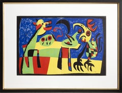 Le Chien aboyant a la lune, surrealistische Lithographie von Joan Miro