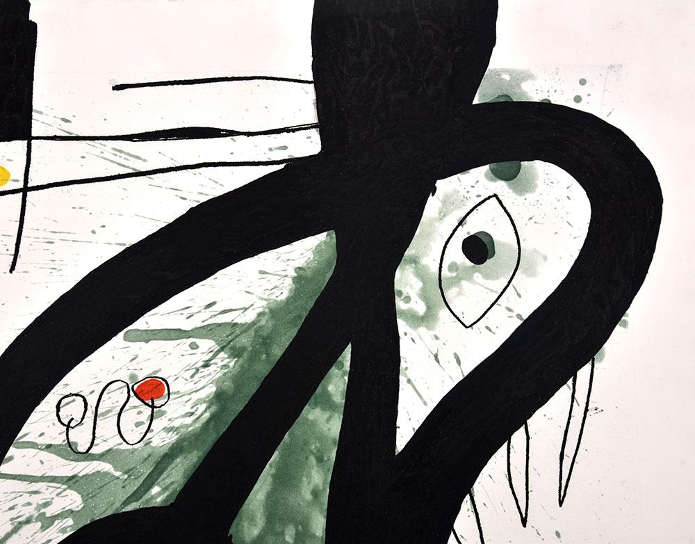 Le Grand Carnassier (The Large Carnivore) 1969 - Beige Abstract Print by Joan Miró