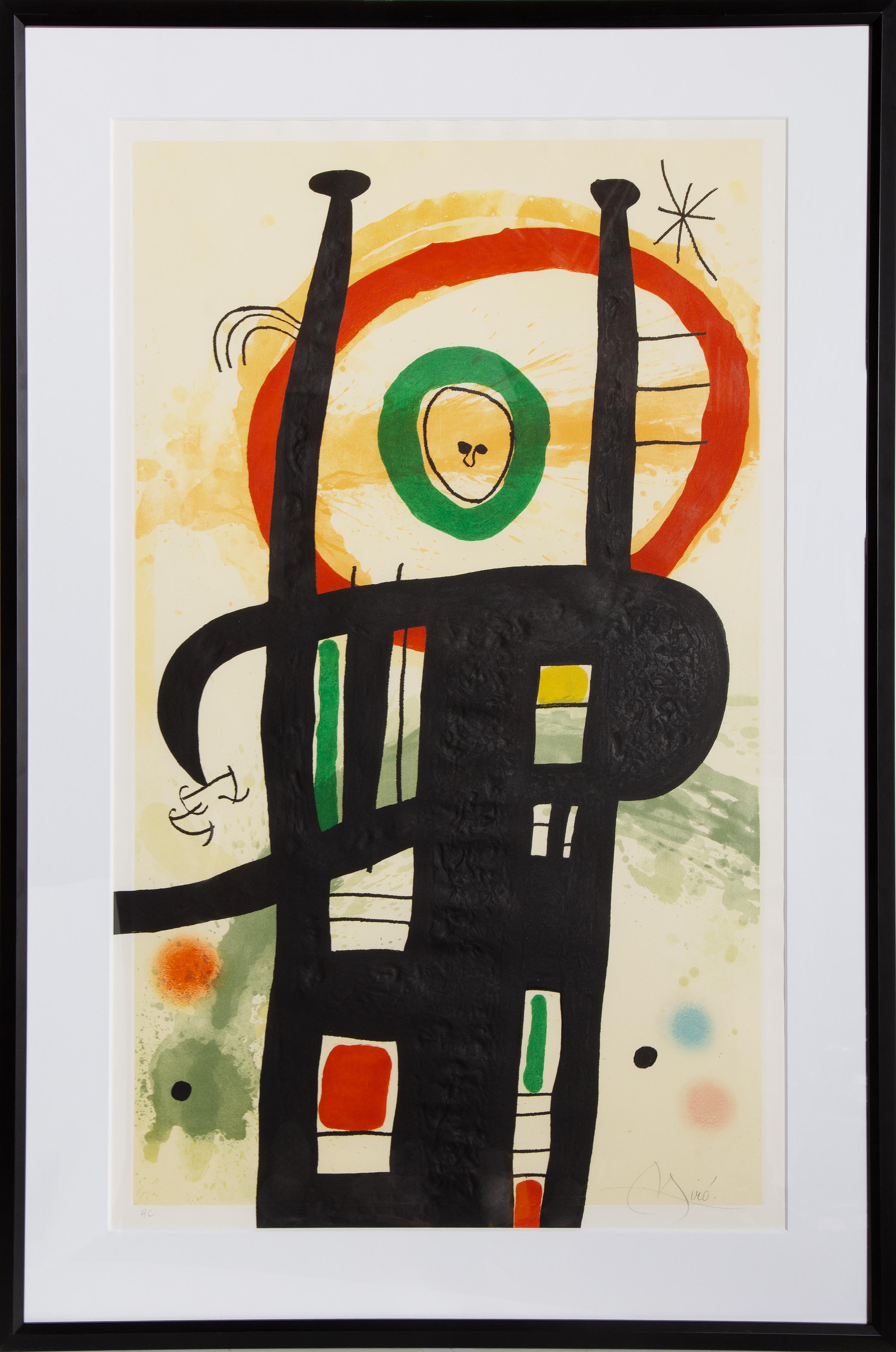 Joan Miró Figurative Print - Le Grand Ordonnateur, Etching by Joan Miro 1969