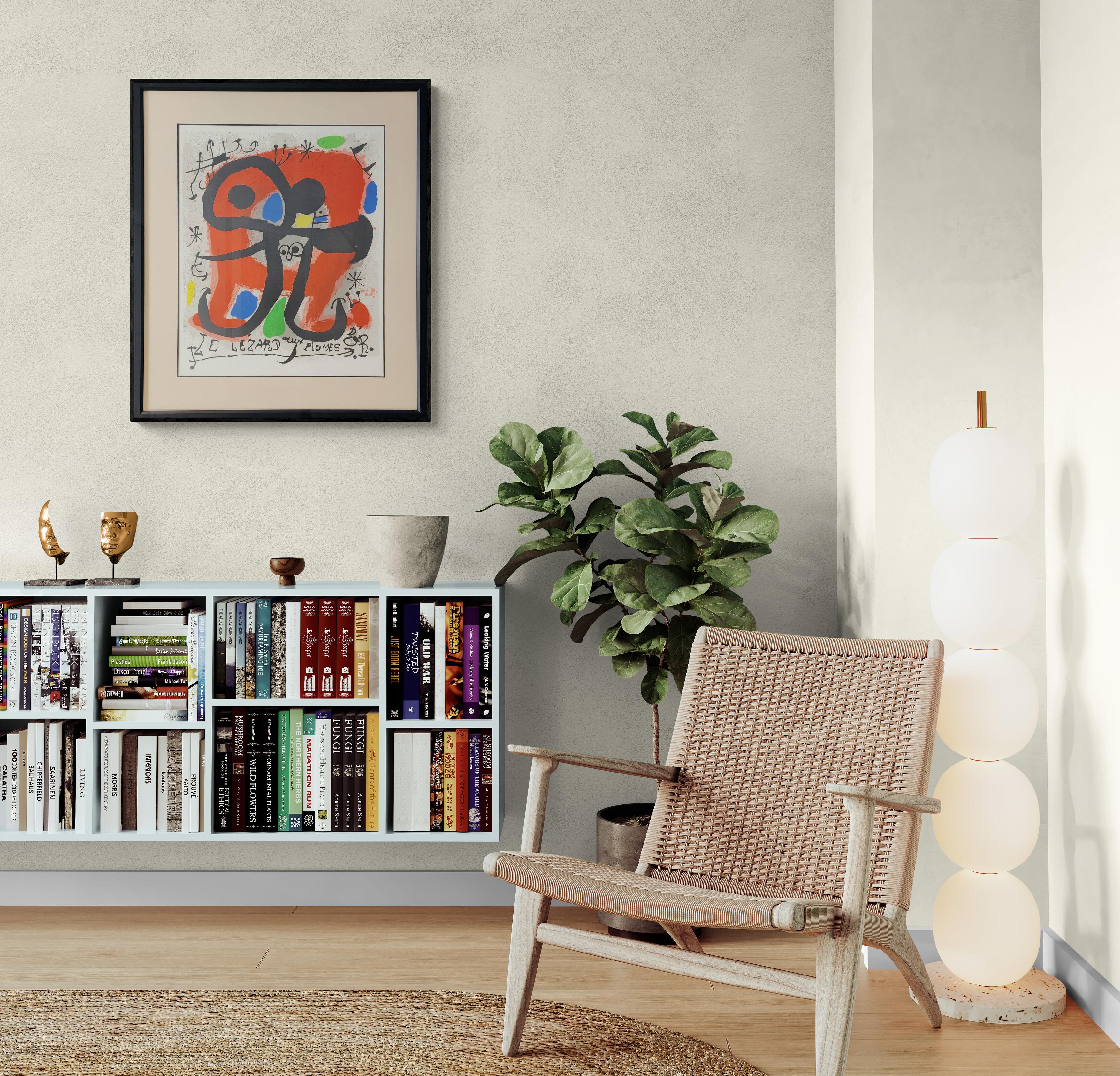 Le Lezard Aux Plumes d'Or (Abstract, Modern, Surrealism, FRAMED, ~21% OFF) - Beige Abstract Print by Joan Miró