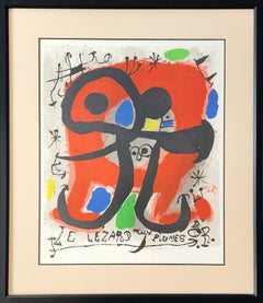 Le Lezard Aux Plumes d'Or (Abstract, Modern, Surrealism, FRAMED, ~21% OFF)