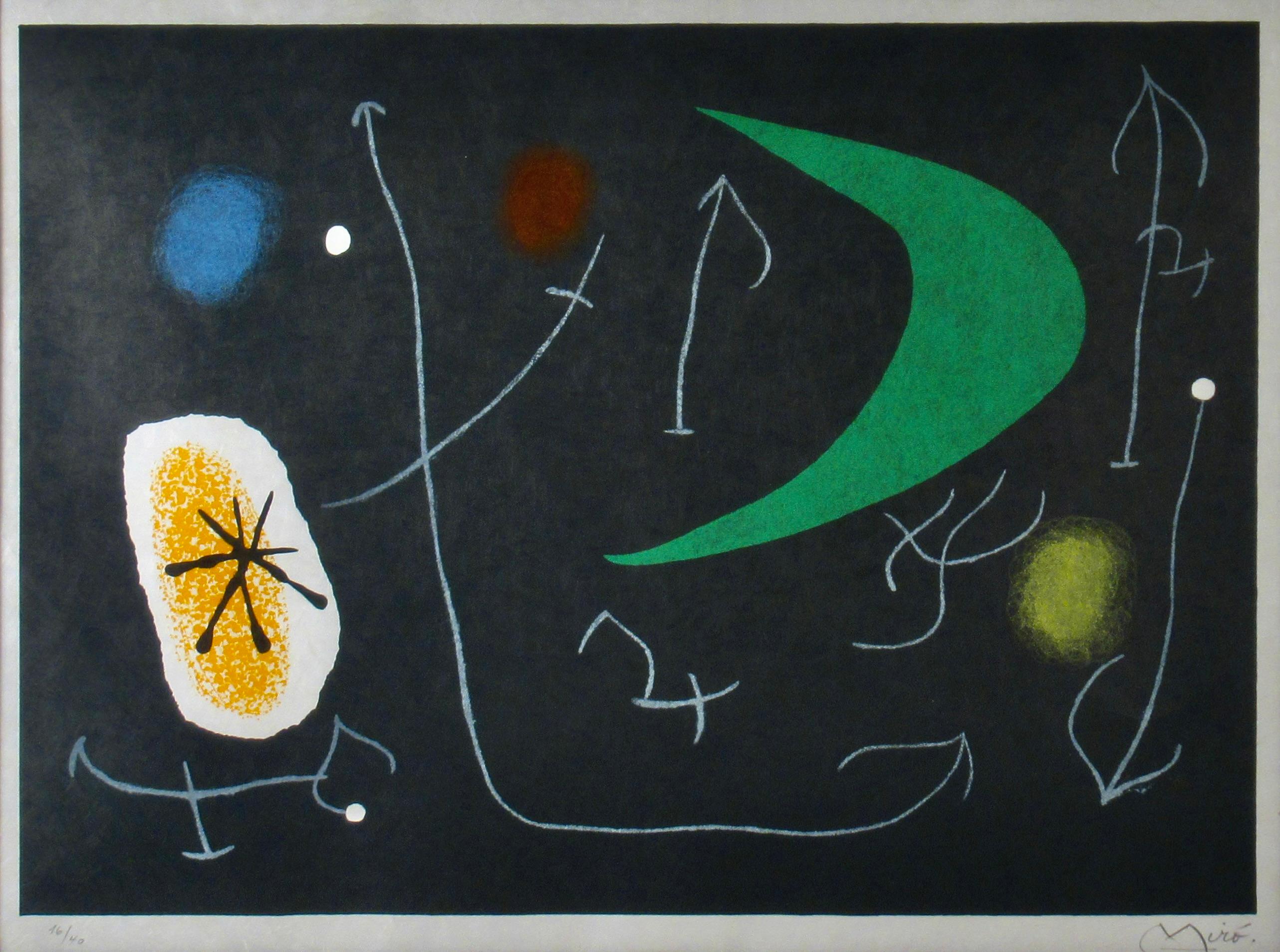 Le Lezard aux Plumes d'Or - Print by Joan Miró
