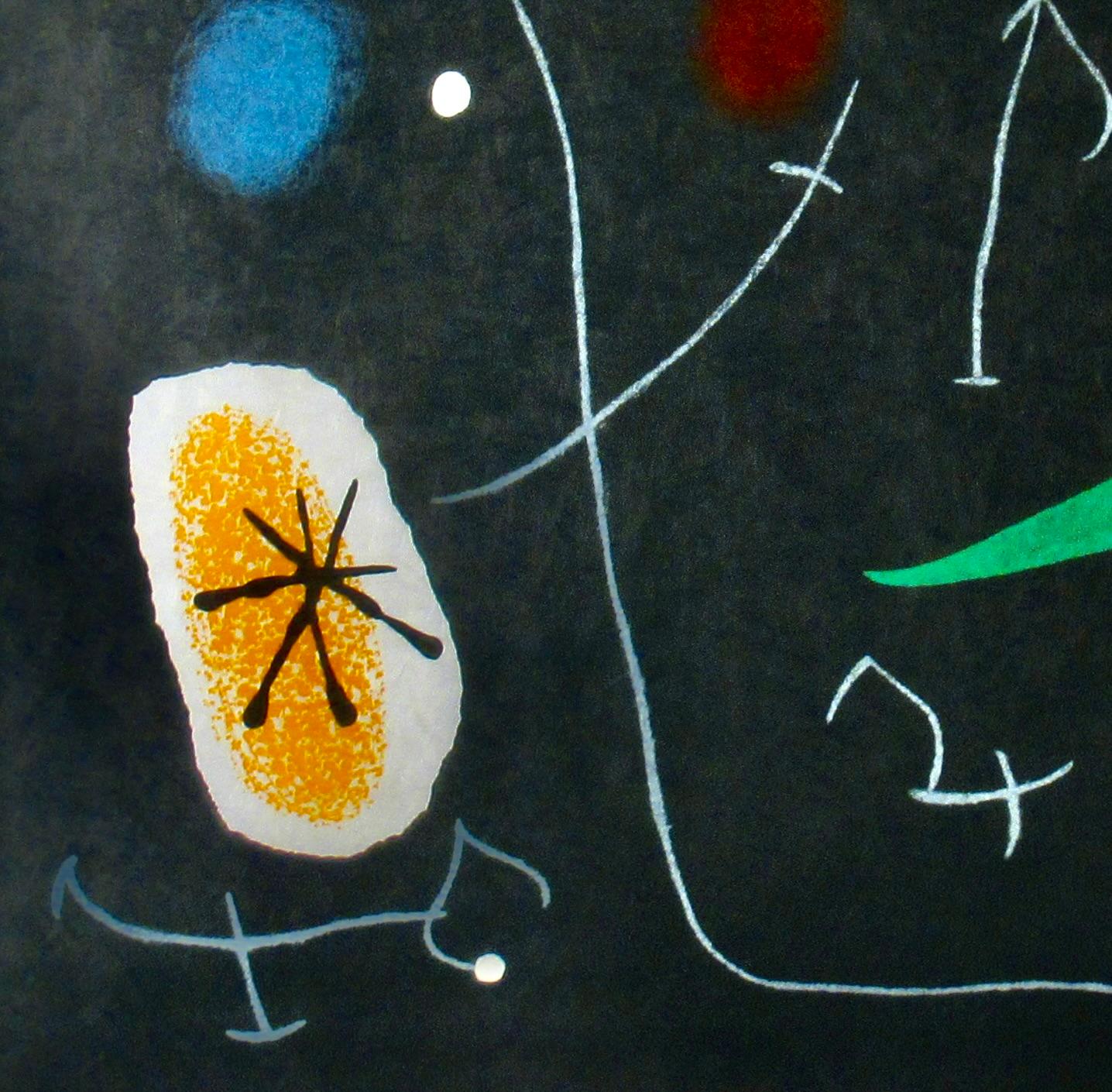 Le Lezard aux Plumes d'Or - Abstract Print by Joan Miró