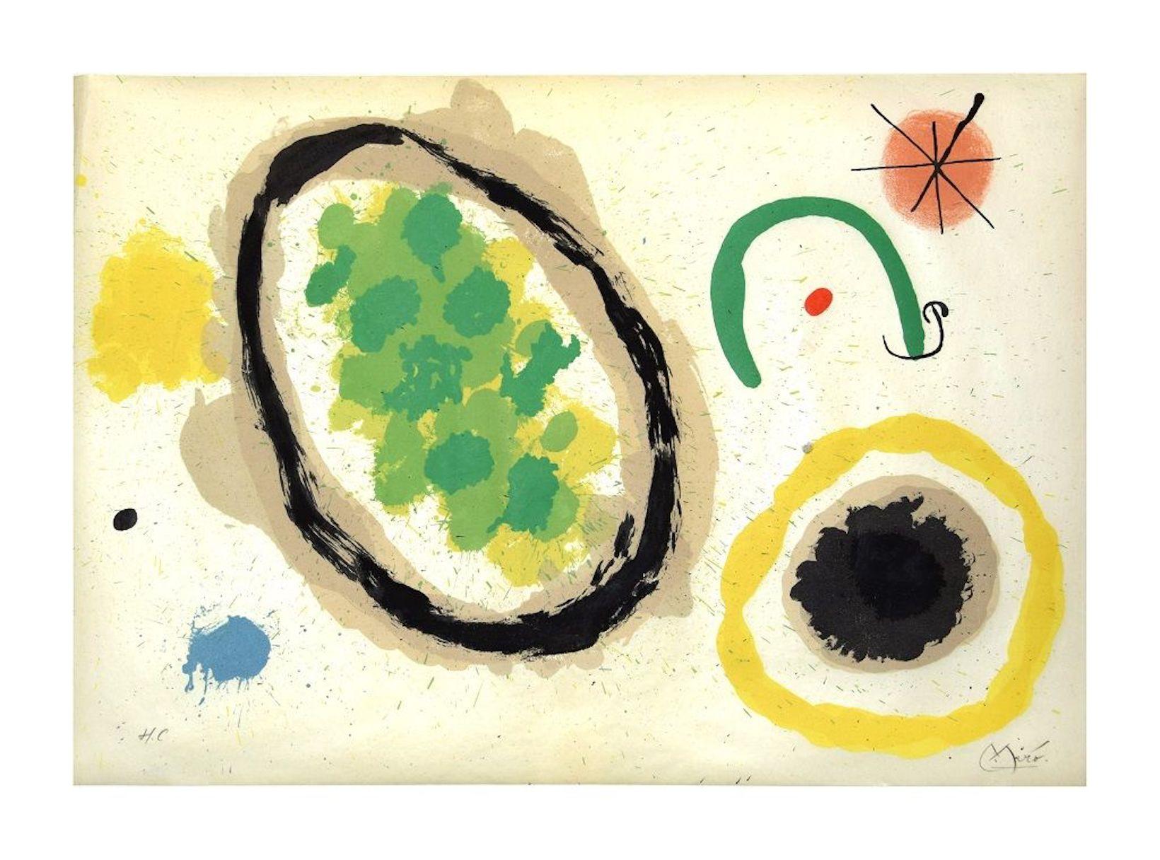 Joan Miró Abstract Print - Le Lézard aux Plumes d'Or