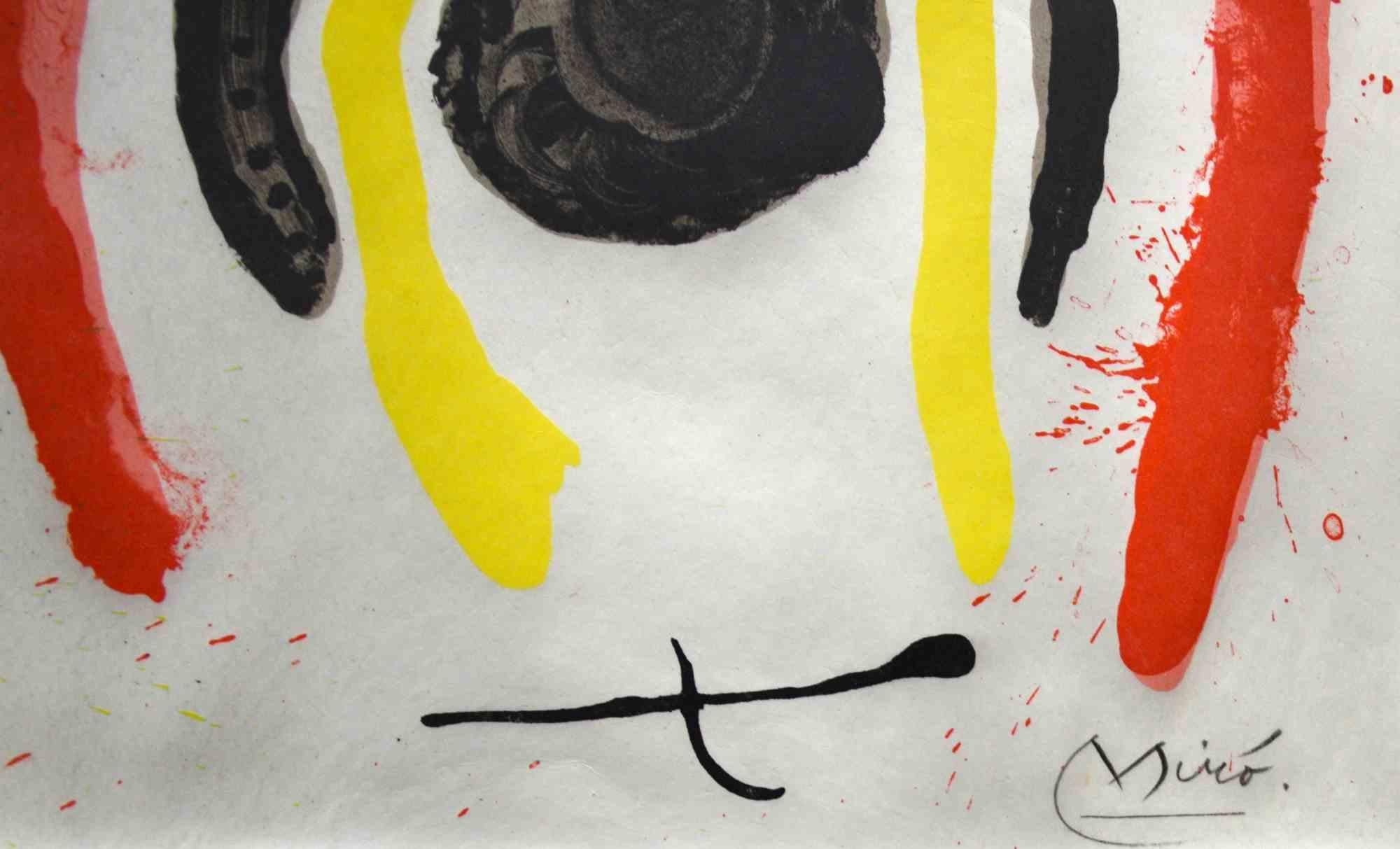 Le Lézard aux Plumes d''Or - Lithographie von Joan Miró - 1967 im Angebot 1