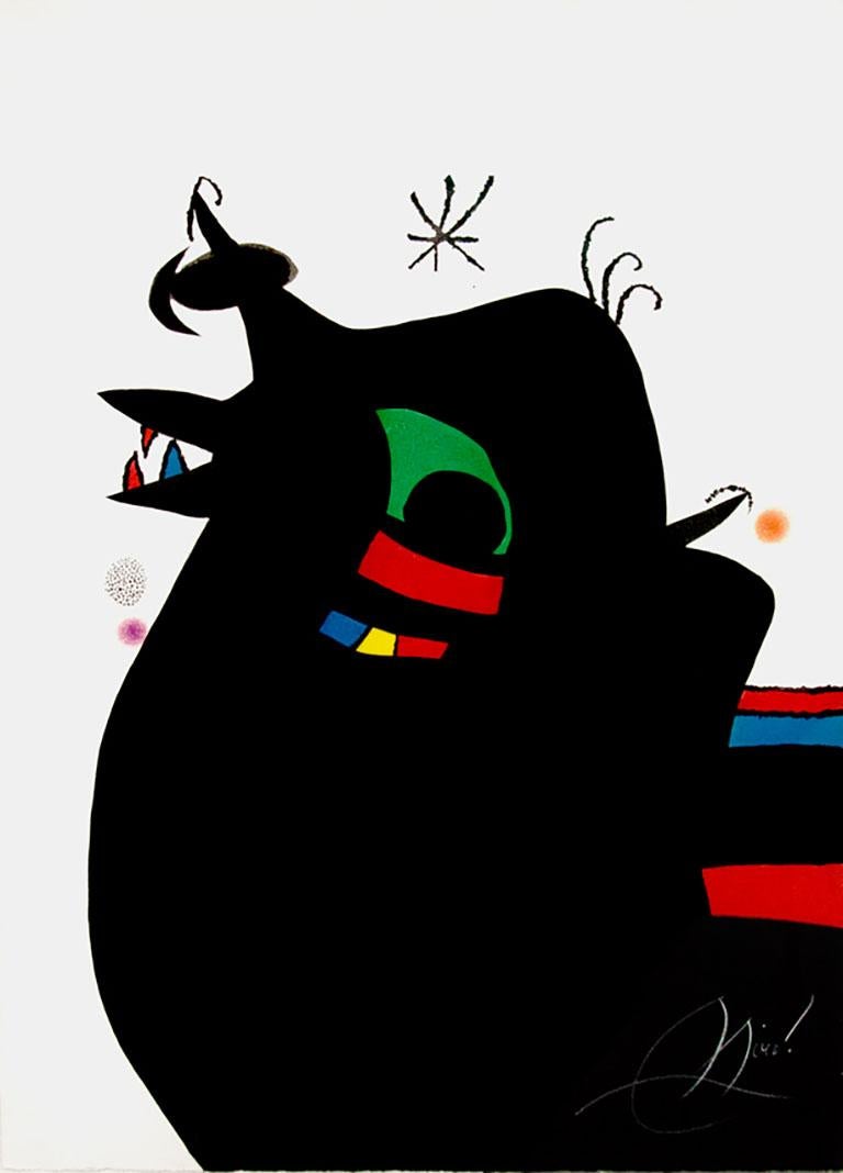 Joan Miró Figurative Print - Le Marechal des Logis (The Sergeant), 1978