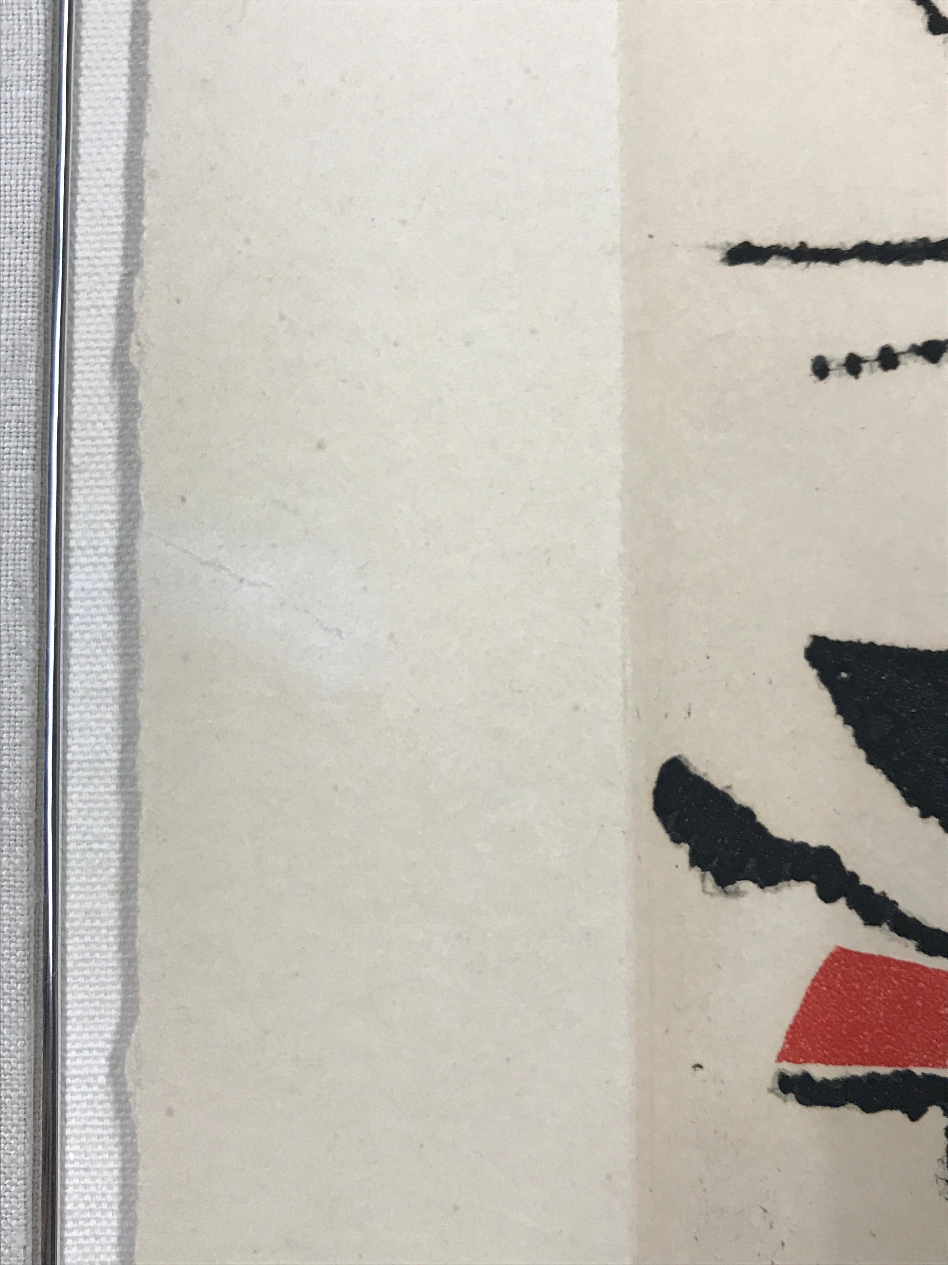 Le Marteau sans Maître - White Abstract Print by Joan Miró