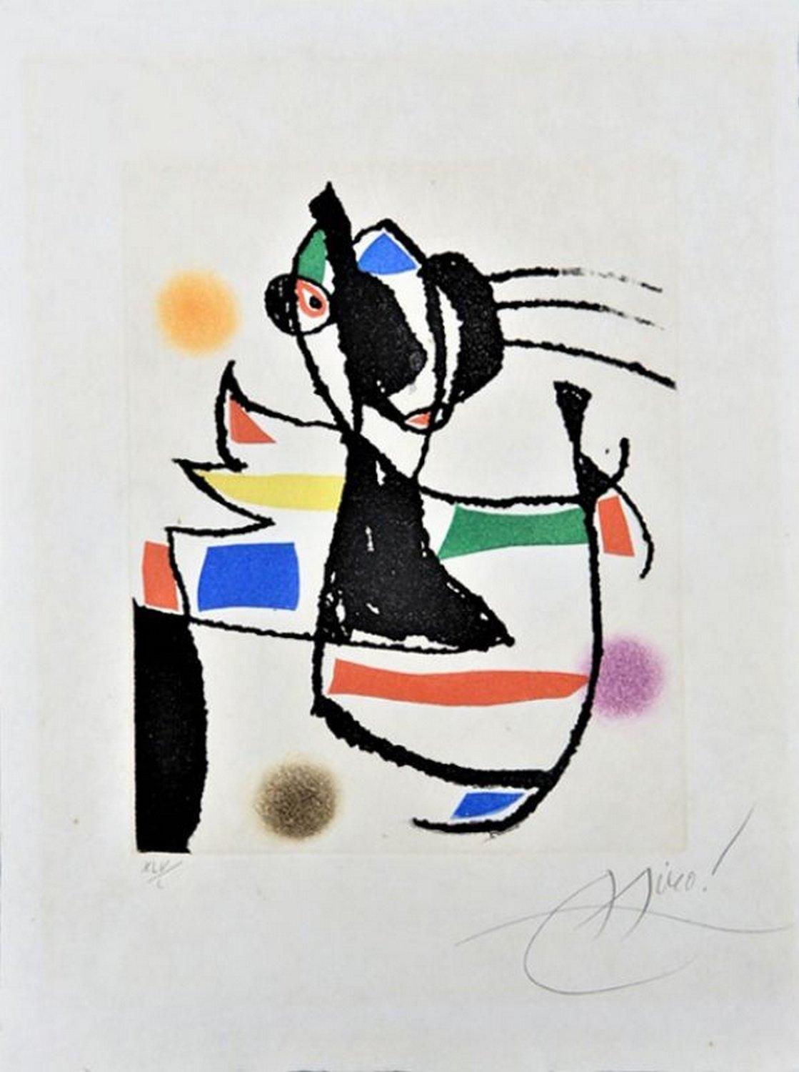 Joan Miró Abstract Print - Le marteau sans maître 