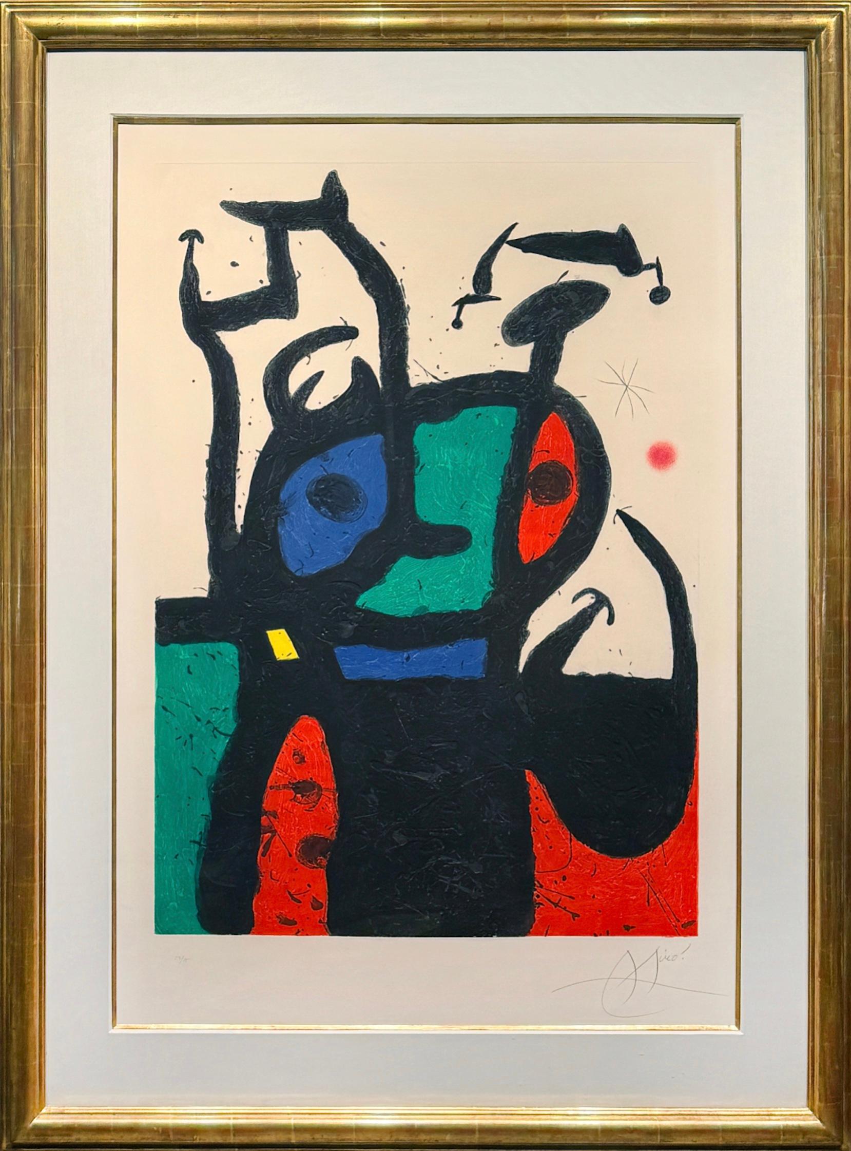 Original Etching Aquatint and Carborundum

Sheet Size: 42" x 29"
Frame Size: 61.5" x 46"
Pencil Signed and Numbered 54/75
Reference: Dupin 510