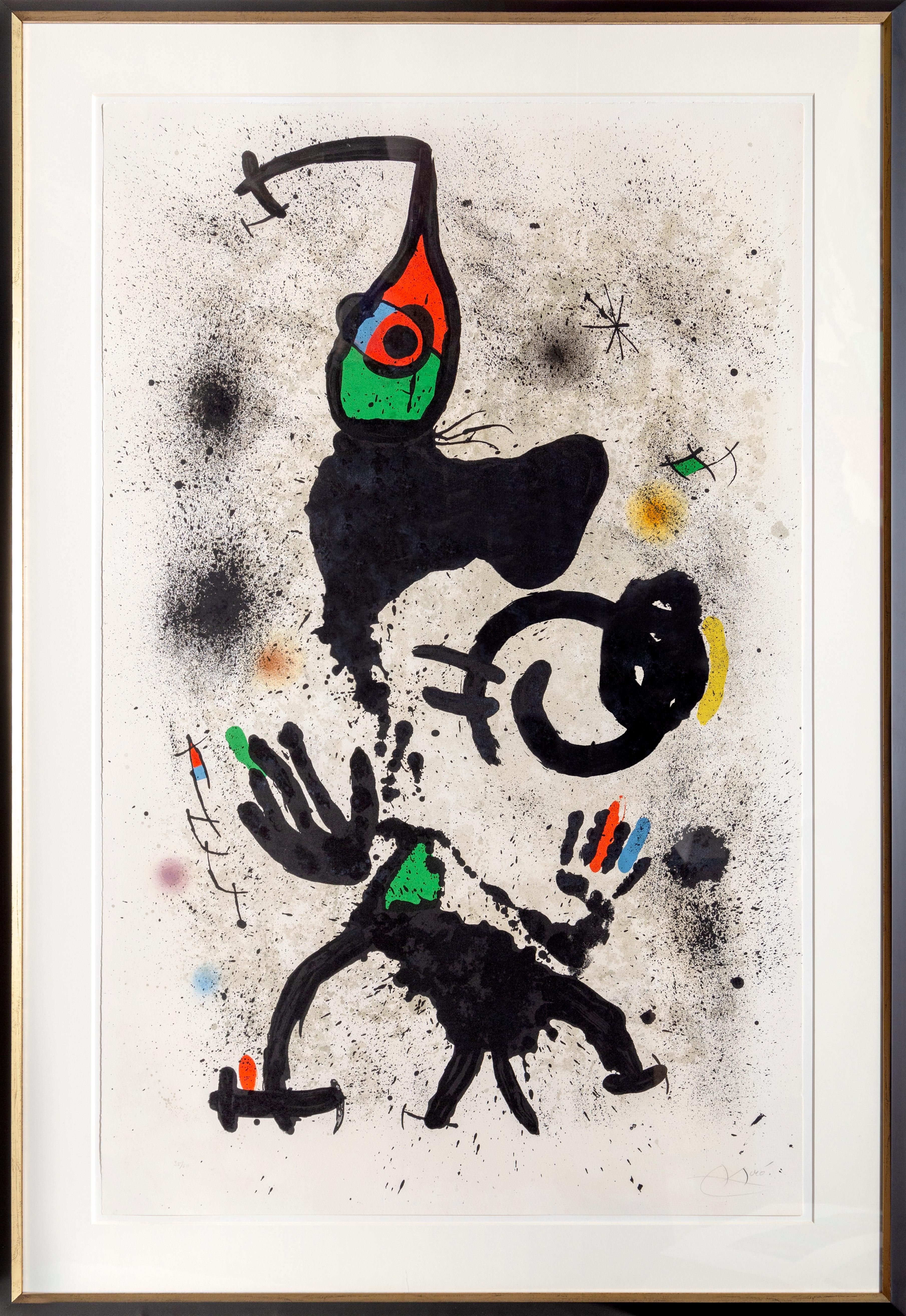 Joan Miró Abstract Print - Le Pêcheur d'Éponges