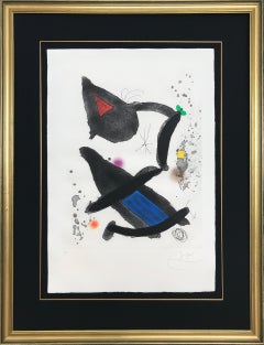 Le Roi David (King David), Modern Etching by Joan Miro