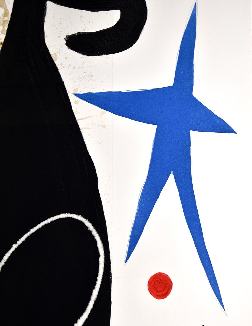 Le Serrasin à L’étoile Bleue (Buckwheat with Blue Star), 1973 - Modern Print by Joan Miró