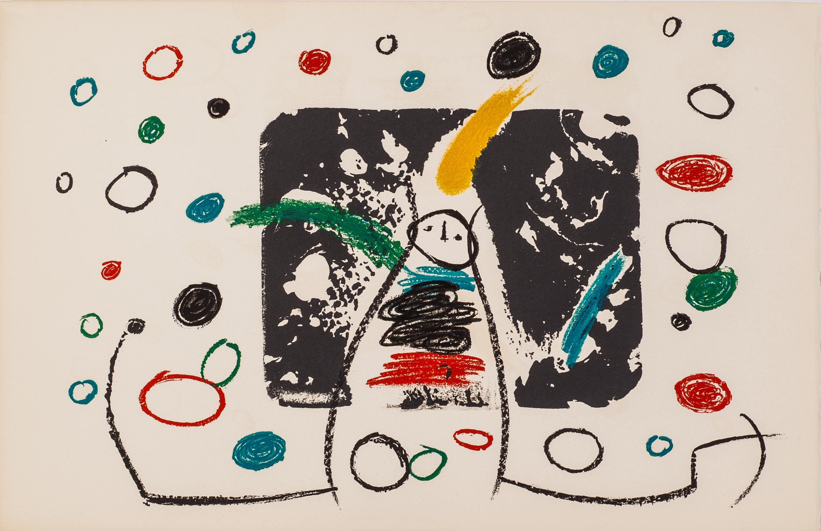 Joan Miró Abstract Print - L'enfance d'Ubu: 999 by Joan Miro - Abstract 