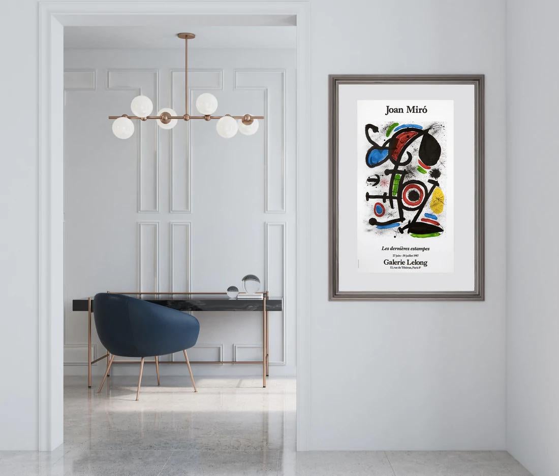 Les Derniers Estampes-Galerie Lelong by Joan Miro (abstract print) - Print by Joan Miró