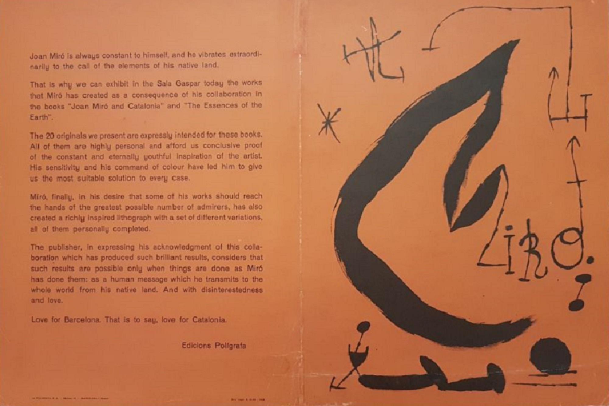 Les Essències de la Terra - Lithograph by Joan Mirò - 1968 - Print by Joan Miró