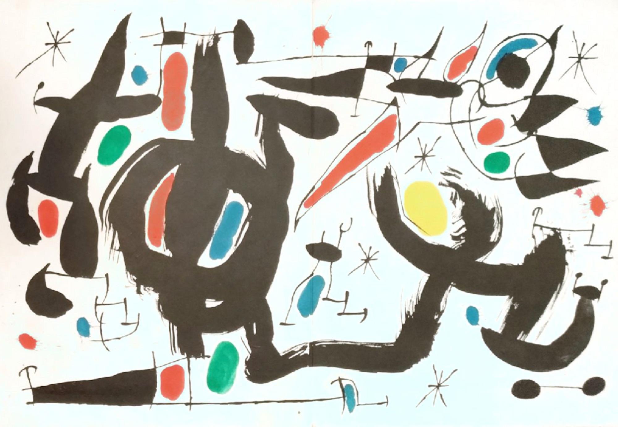 Joan Miró Abstract Print – Les Essències de la Terra - Lithographie von Joan Mirò - 1968