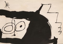 Les Essencies de la Tierra, litografia astratta moderna di Joan Miró 1968