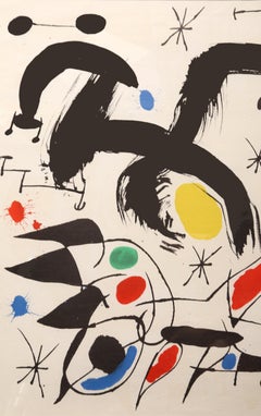 Les Essencies de la Terra, Abstract Modern Lithograph by Joan Miró 1968