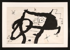 Les Essencies de la Tierra, litografia astratta moderna di Joan Miró 1968