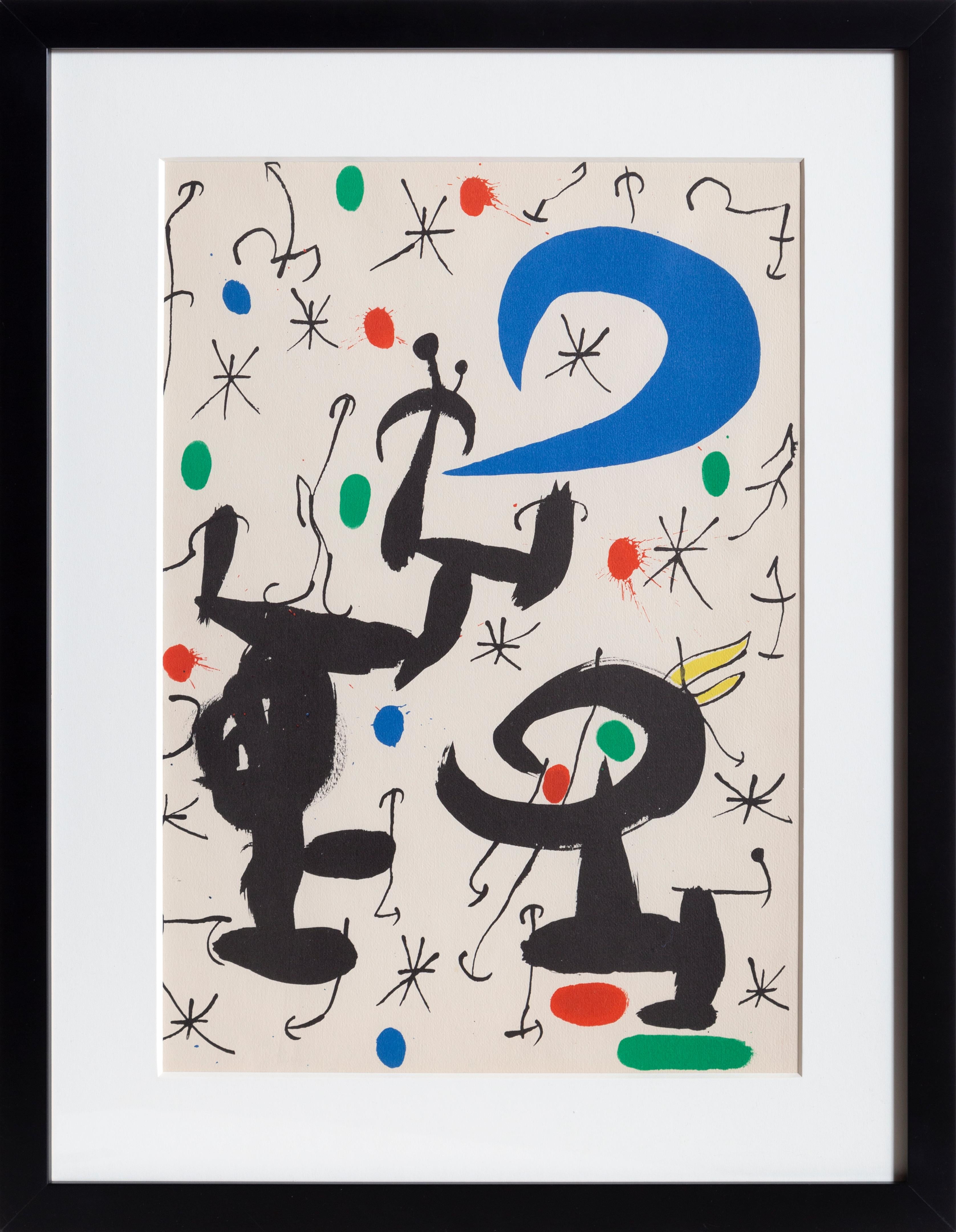 Artist: Joan Miro, Spanish (1893 - 1983)
Title: Les Essencies de la Tierra I
Year: 1968
Medium: Lithograph on Guarro
Edition: 730/1100
Size: 19.25 x 15.25 in. (48.9 x 38.74 cm)
Frame Size: 27 x 23 inches

Reference: no. 123 in Cramer "The