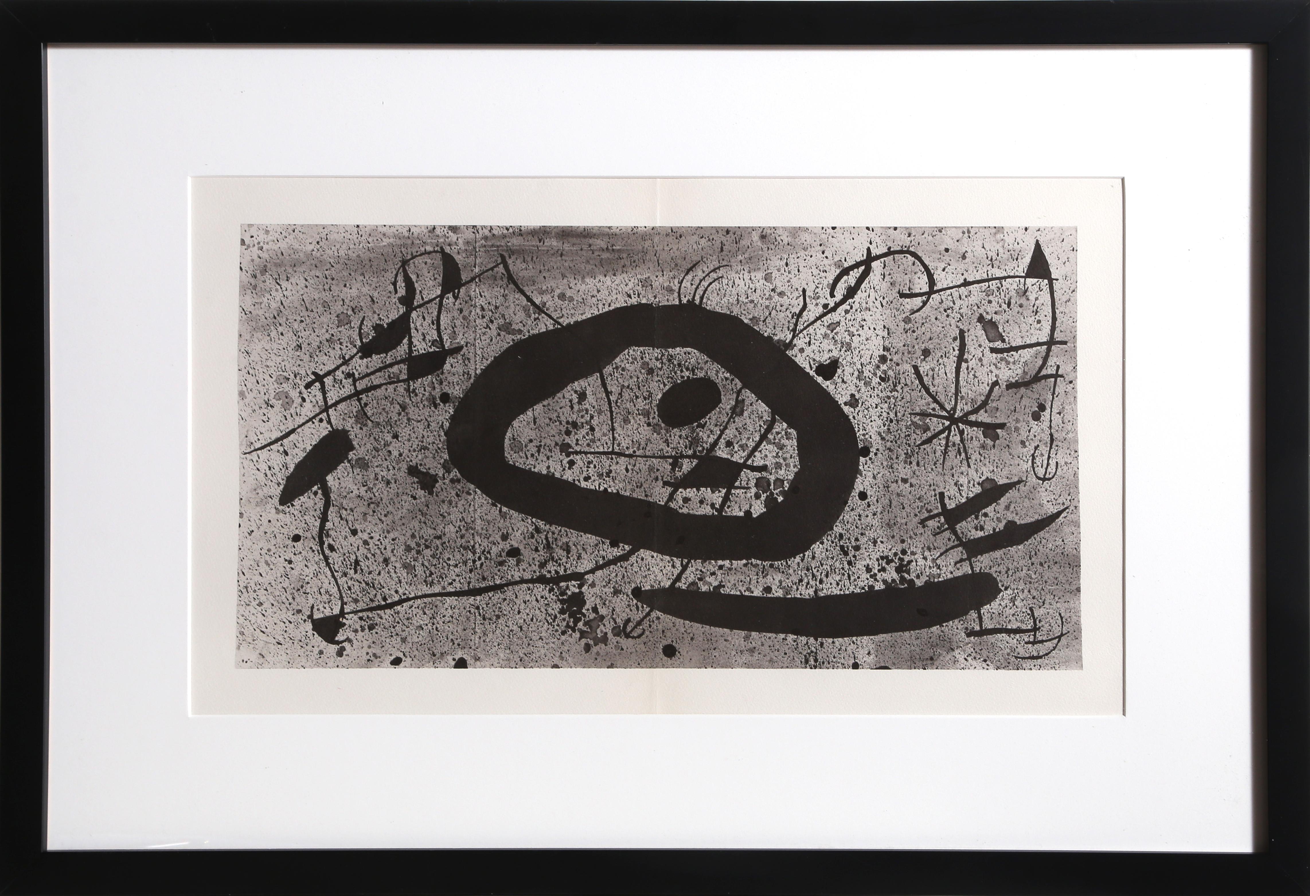 Artist: Joan Miro, Spanish (1893 - 1983)
Title: Les Essencies de la Tierra
Year: 1968
Medium: Lithograph on Guarro
Edition: LX (60)
Size: 19.25  x 30.5 in. (48.9  x 77.47 cm)
Frame Size: 21.5 x 31.5 inches

Reference: no. 123 in Cramer "The